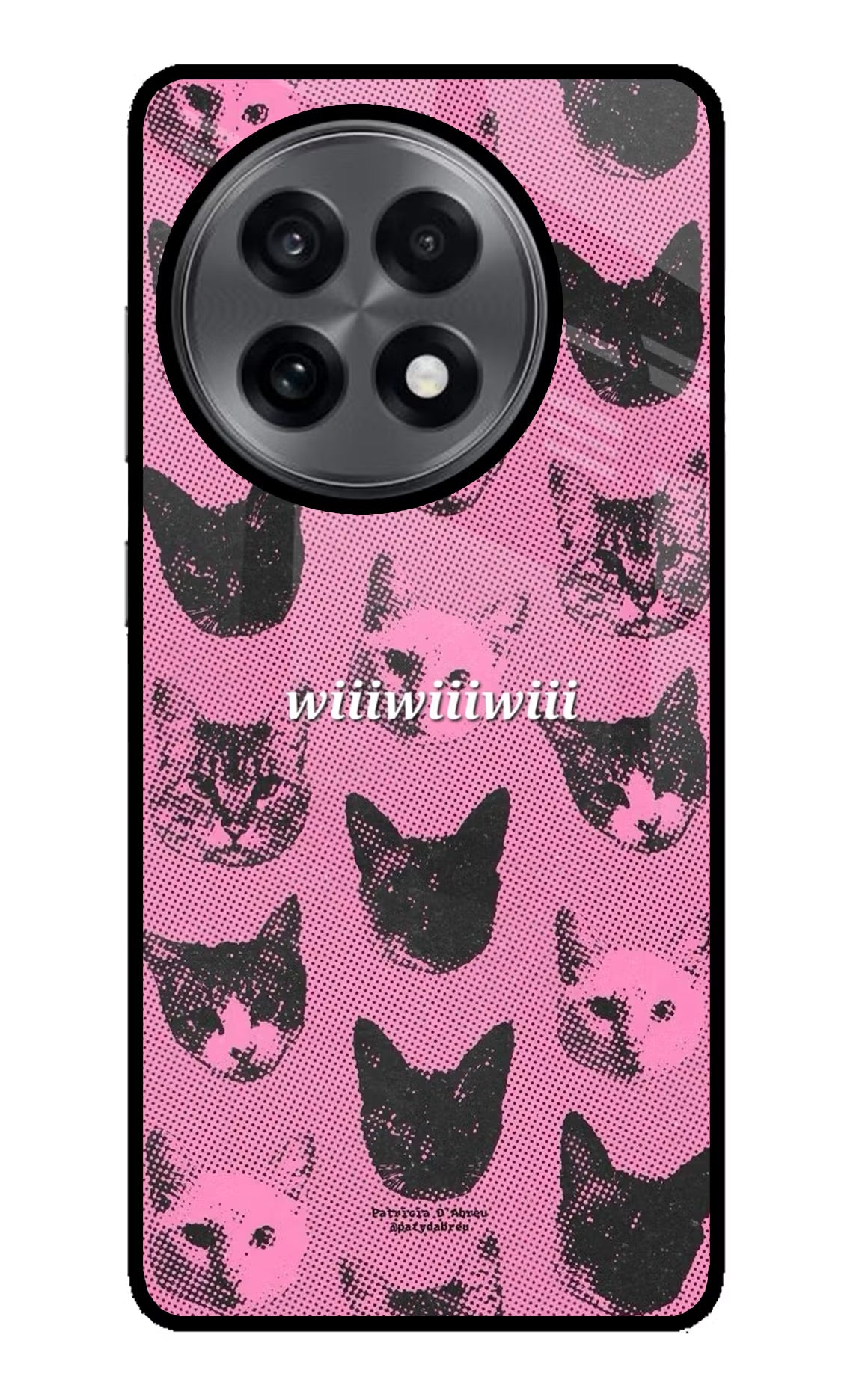 Pink Cats OnePlus 13R Glass Case - Pink Cats OnePlus 13R Glass Case Pink Cats OnePlus 13R Glass Case