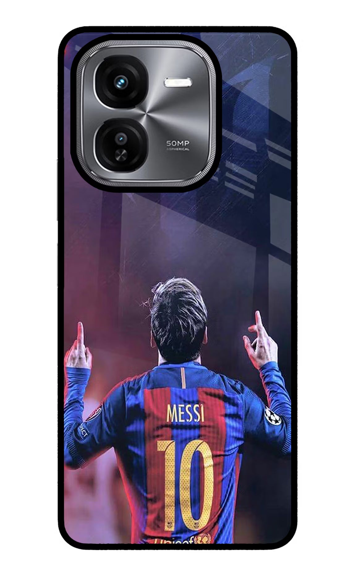 Messi iQOO Z9X Glass Case - Messi iQOO Z9X Glass Case Messi iQOO Z9X Glass Case