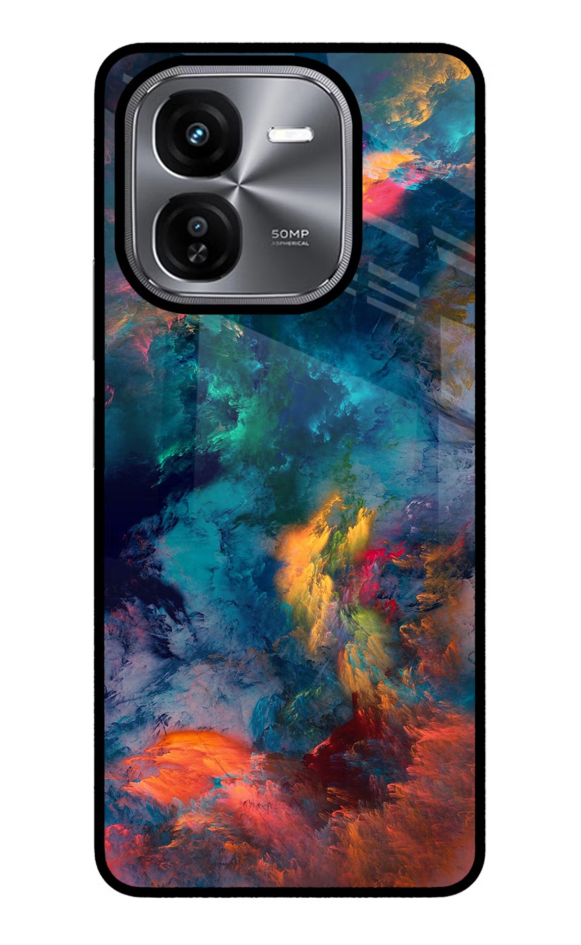 Artwork Paint iQOO Z9X Glass Case Back Cover by Casekaro