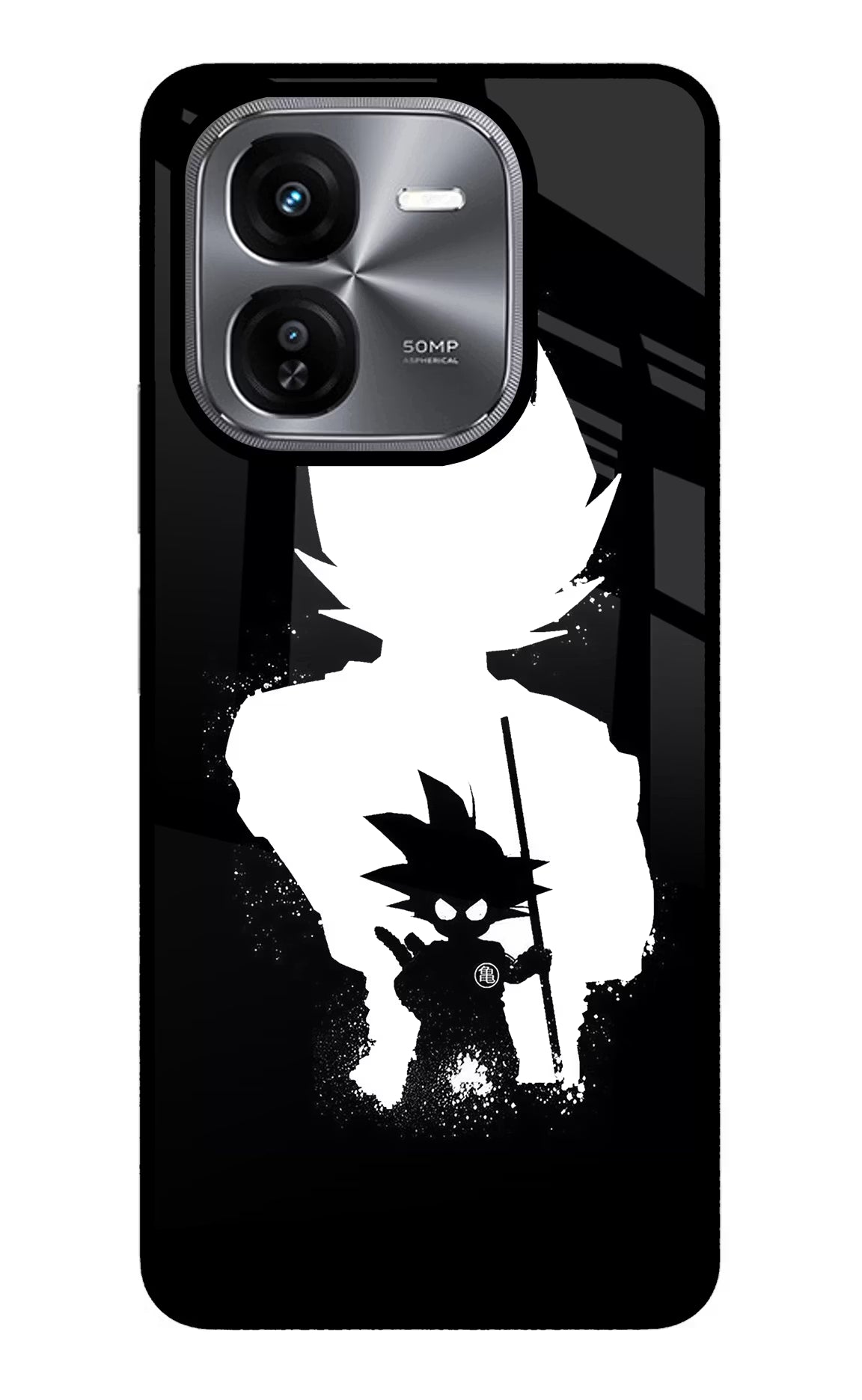 Goku Shadow iQOO Z9X Glass Case - Goku Shadow iQOO Z9X Glass Case Goku Shadow iQOO Z9X Glass Case