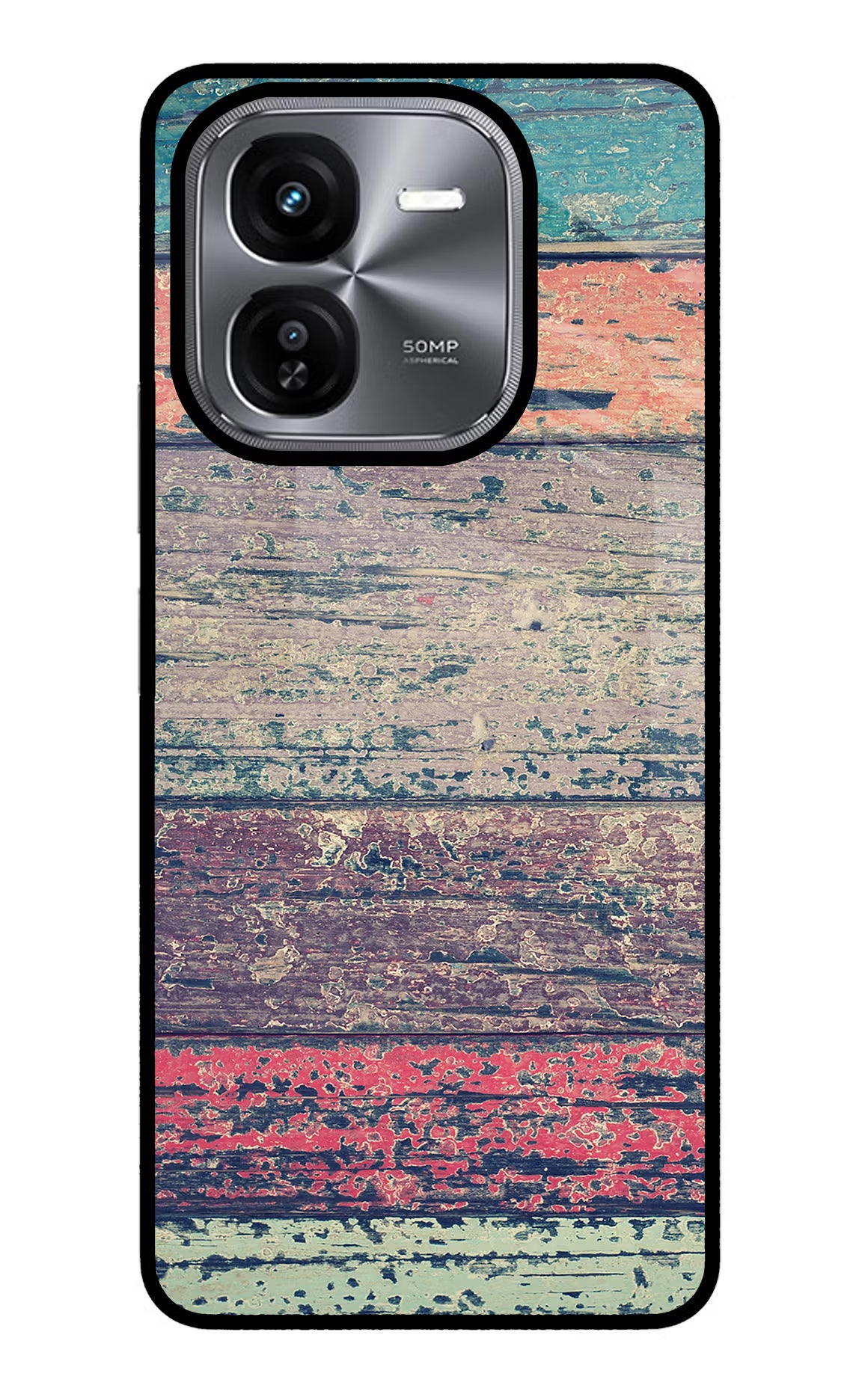 Colourful Wall iQOO Z9X Glass Case Back Cover by Casekaro
