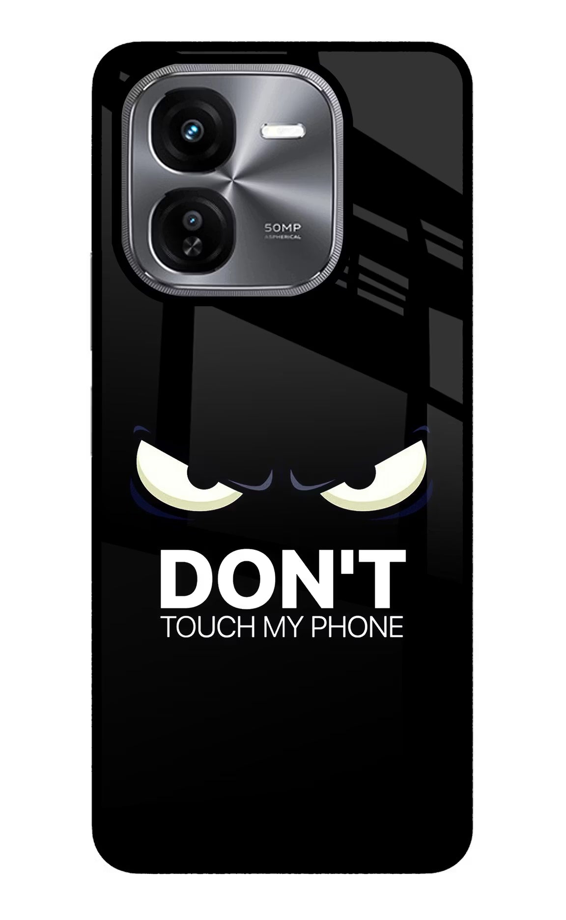Don'T Touch My Phone iQOO Z9X Glass Case - Don'T Touch My Phone iQOO Z9X Glass Case Don'T Touch My Phone iQOO Z9X Glass Case