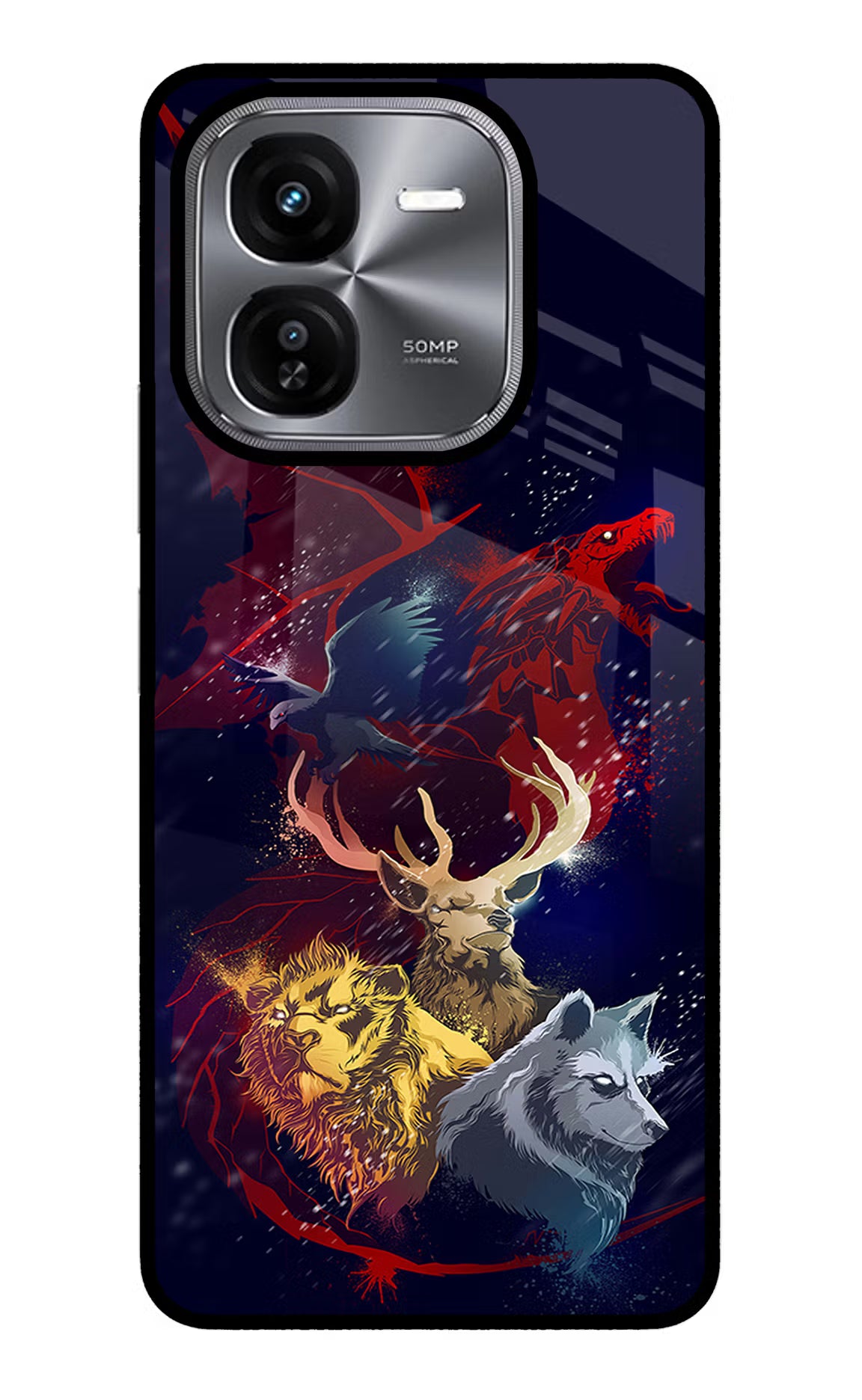 Game Of Thrones iQOO Z9X Glass Case Back Cover by Casekaro