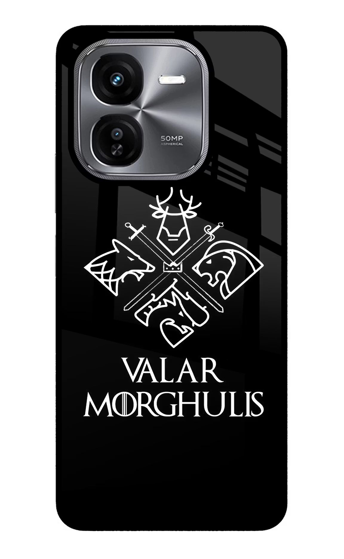 Valar Morghulis | Game Of Thrones iQOO Z9X Glass Case Back Cover by Casekaro
