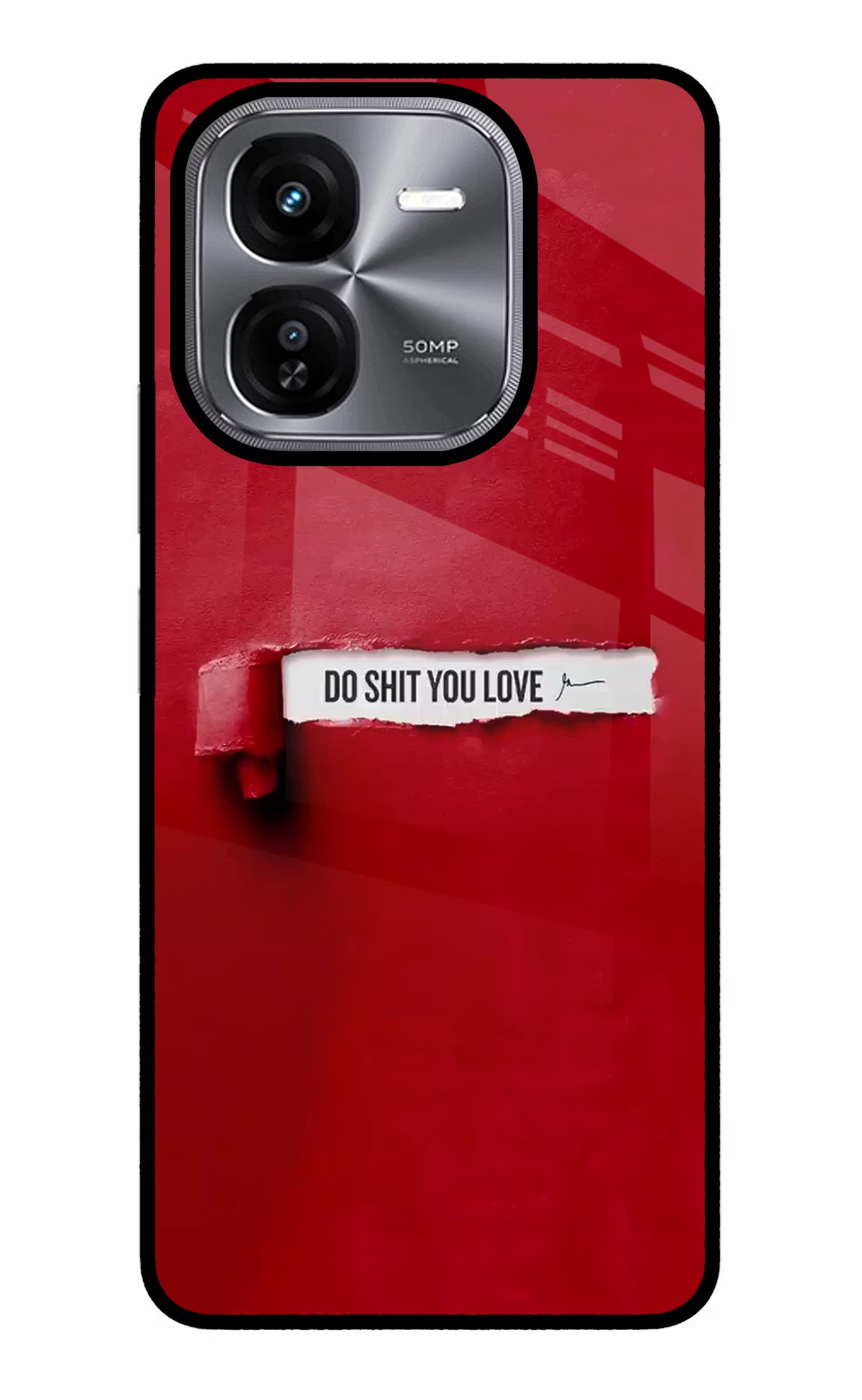 Do Shit You Love iQOO Z9X Glass Case - Do Shit You Love iQOO Z9X Glass Case Do Shit You Love iQOO Z9X Glass Case