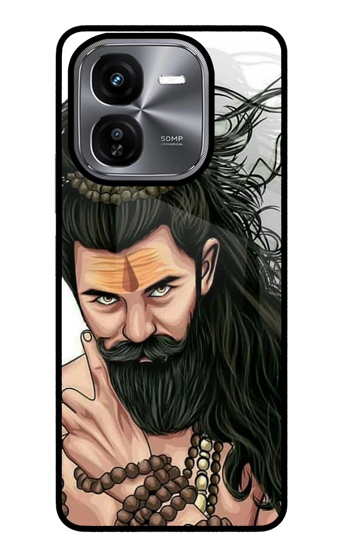 Mahadev iQOO Z9X Glass Case Back Cover by Casekaro