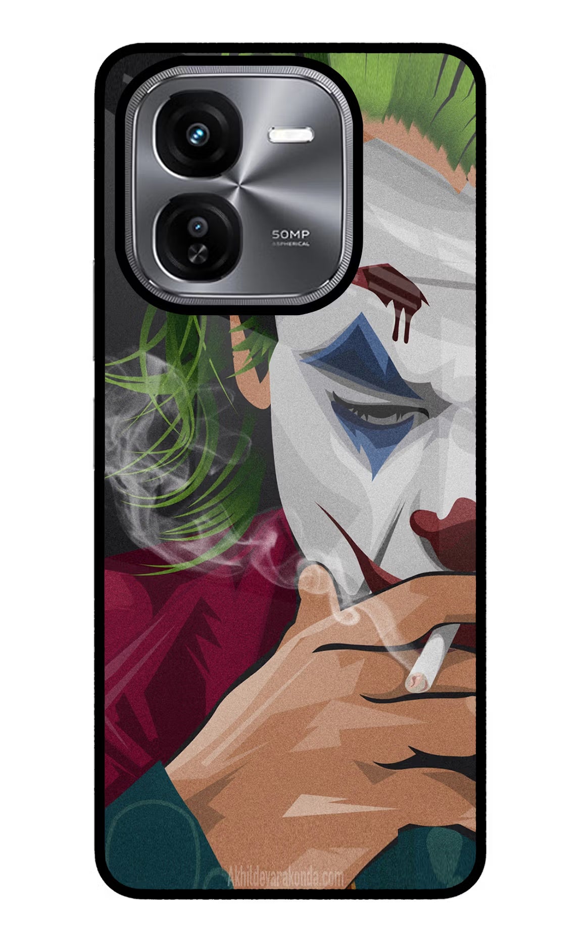 Joker Smoking iQOO Z9X Glass Case Back Cover by Casekaro