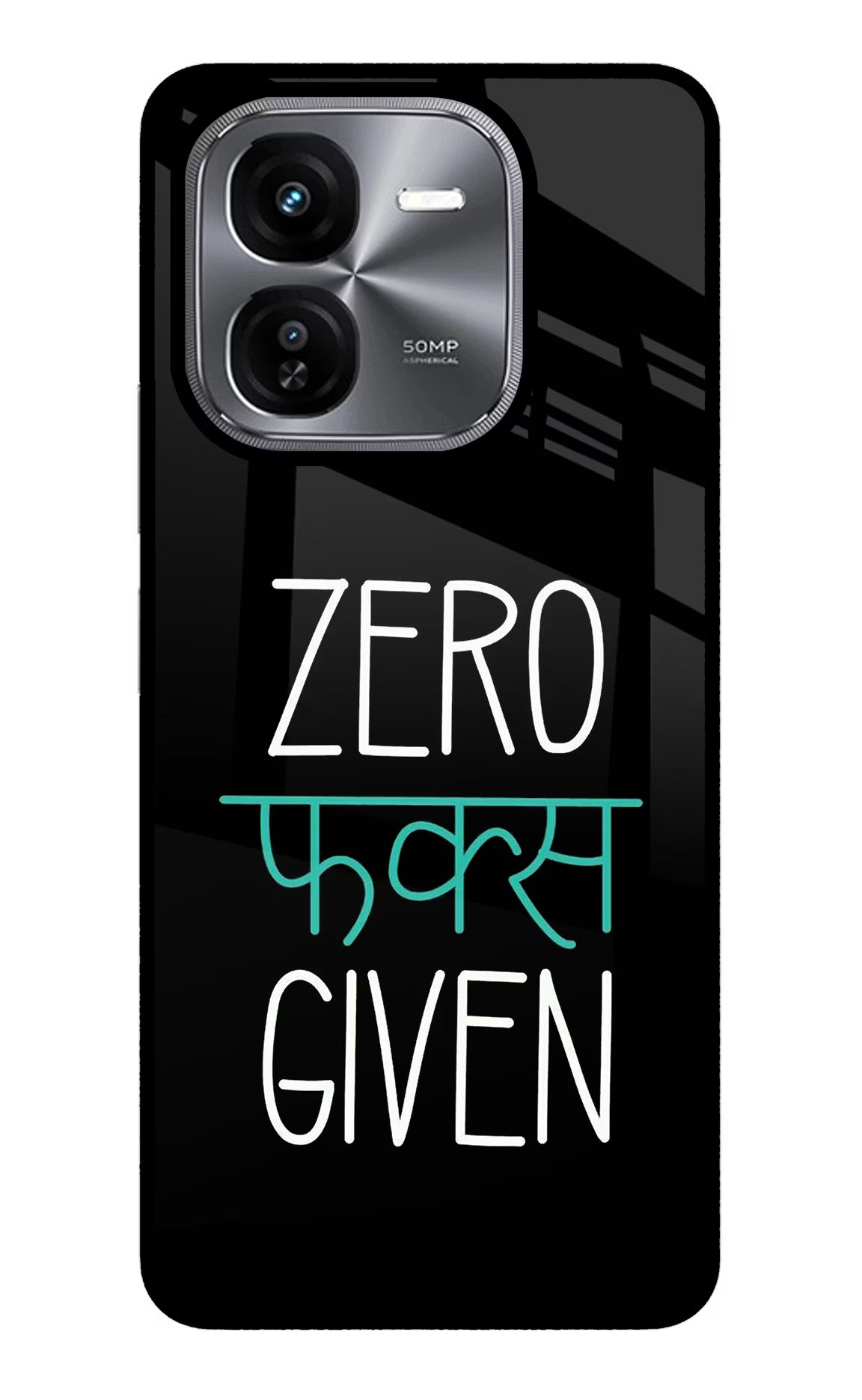 Zero Fucks Given iQOO Z9X Glass Case - Zero Fucks Given iQOO Z9X Glass Case Zero Fucks Given iQOO Z9X Glass Case