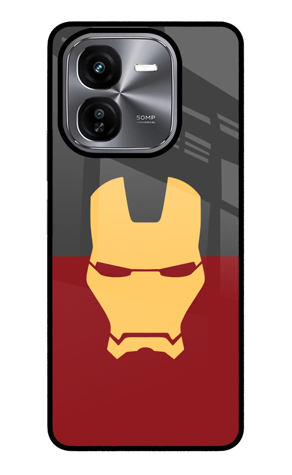 Ironman iQOO Z9X Glass Case Back Cover by Casekaro