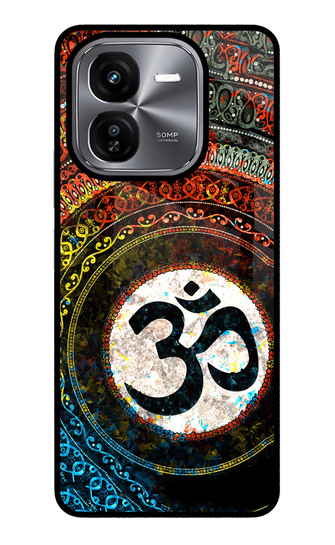 Om Cultural iQOO Z9X Glass Case Back Cover by Casekaro