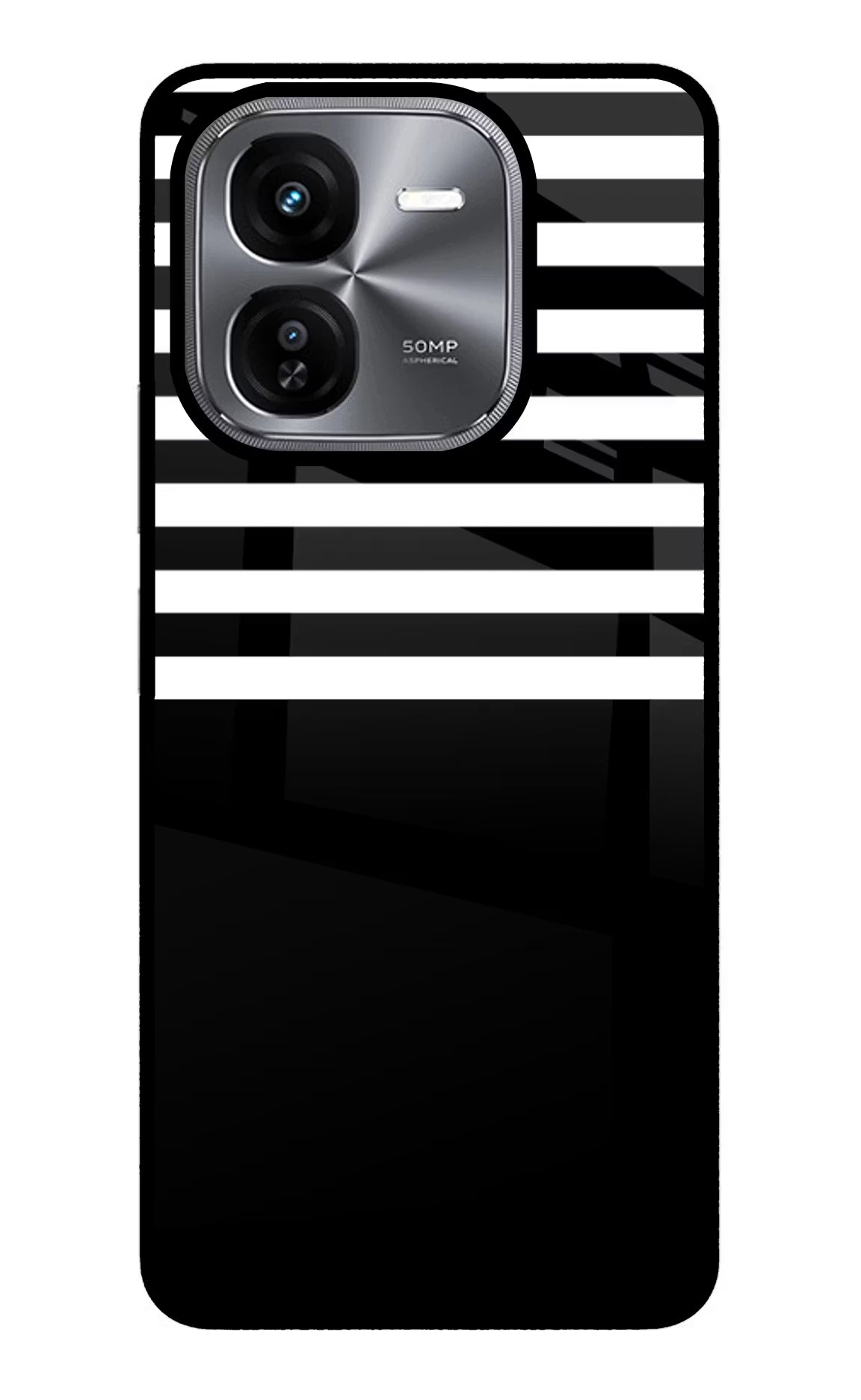 Black and White Print iQOO Z9X Glass Case - Black and White Print iQOO Z9X Glass Case Black and White Print iQOO Z9X Glass Case