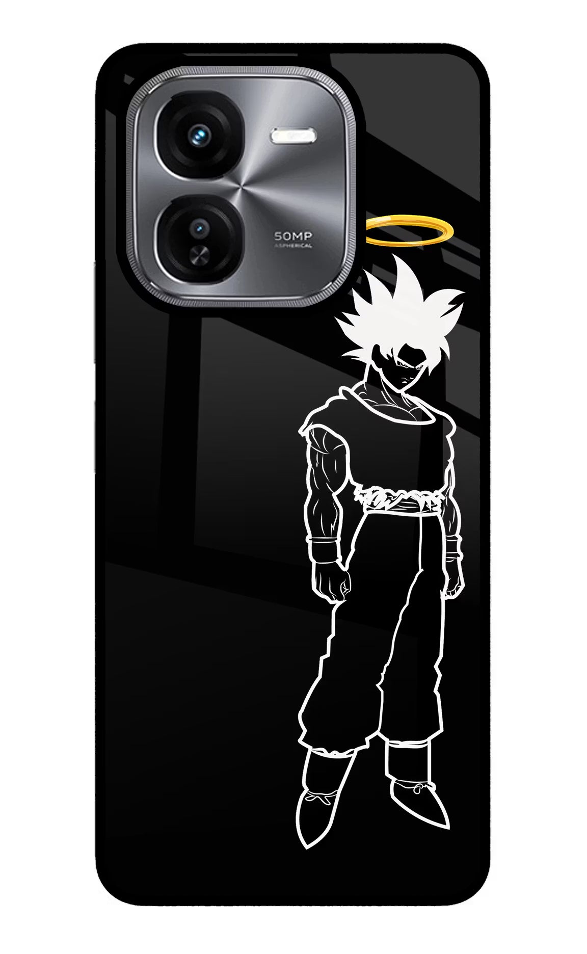 DBS Character iQOO Z9X Glass Case Back Cover by Casekaro