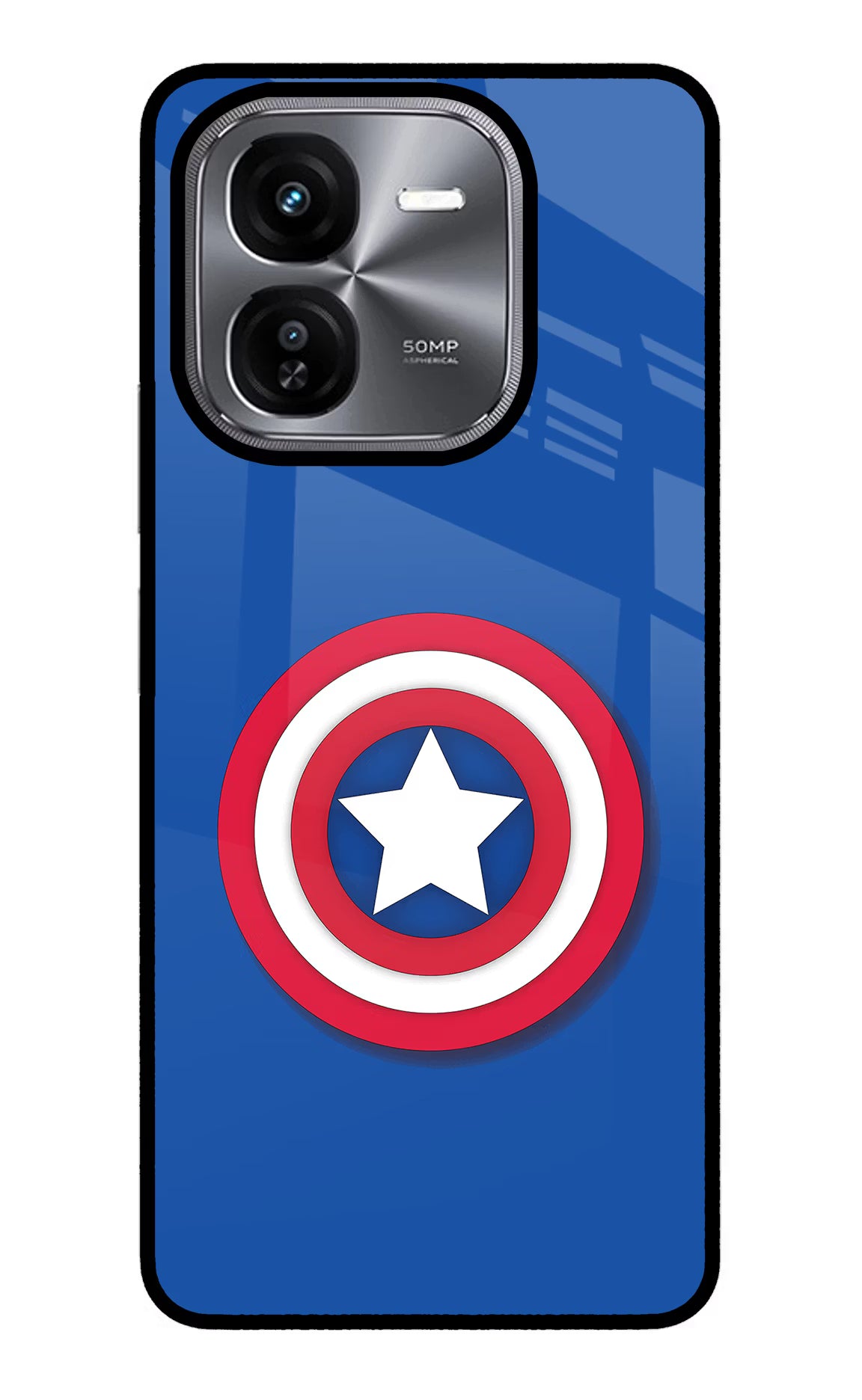 Shield iQOO Z9X Glass Case Back Cover by Casekaro