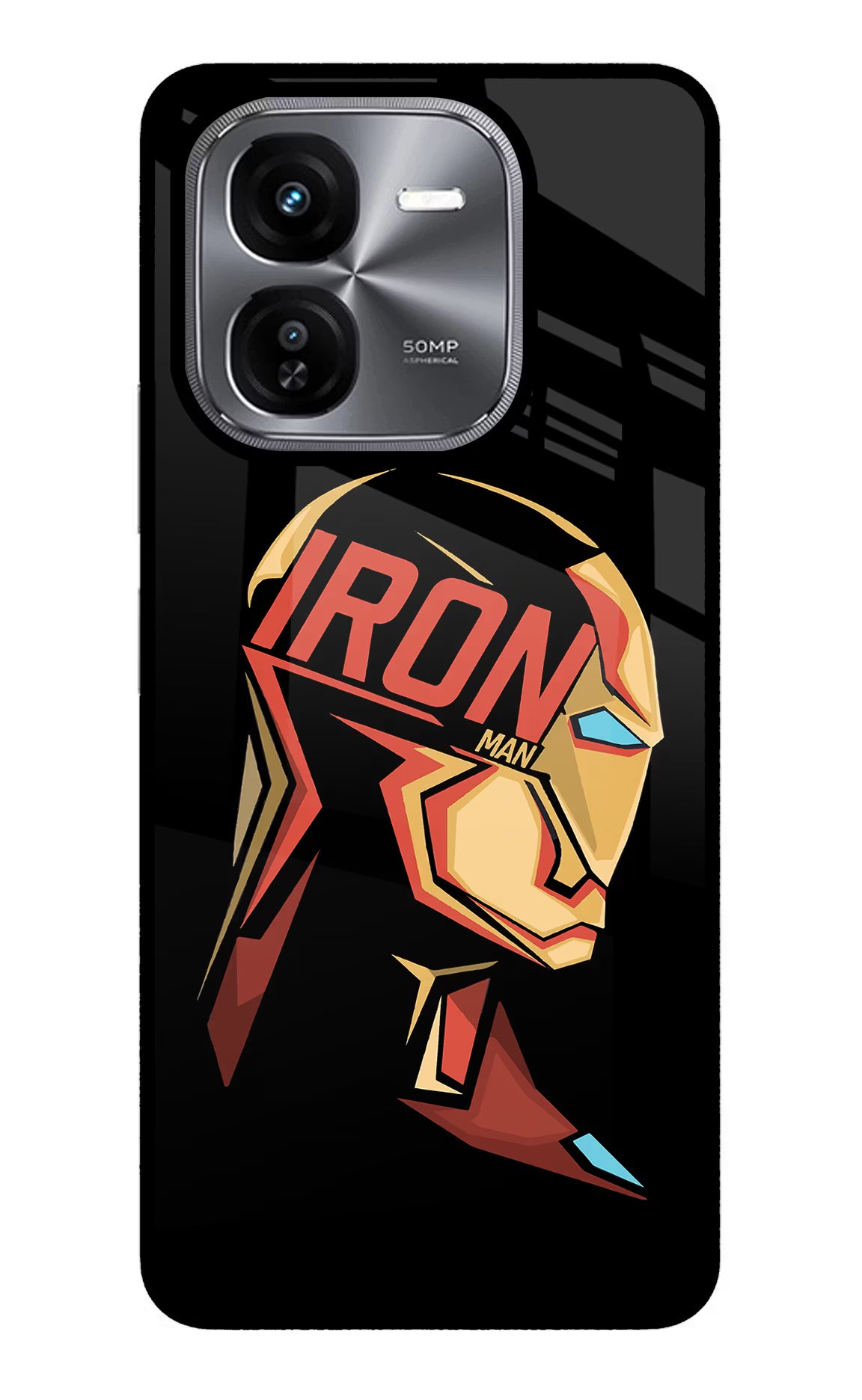 IronMan iQOO Z9X Glass Case Back Cover by Casekaro