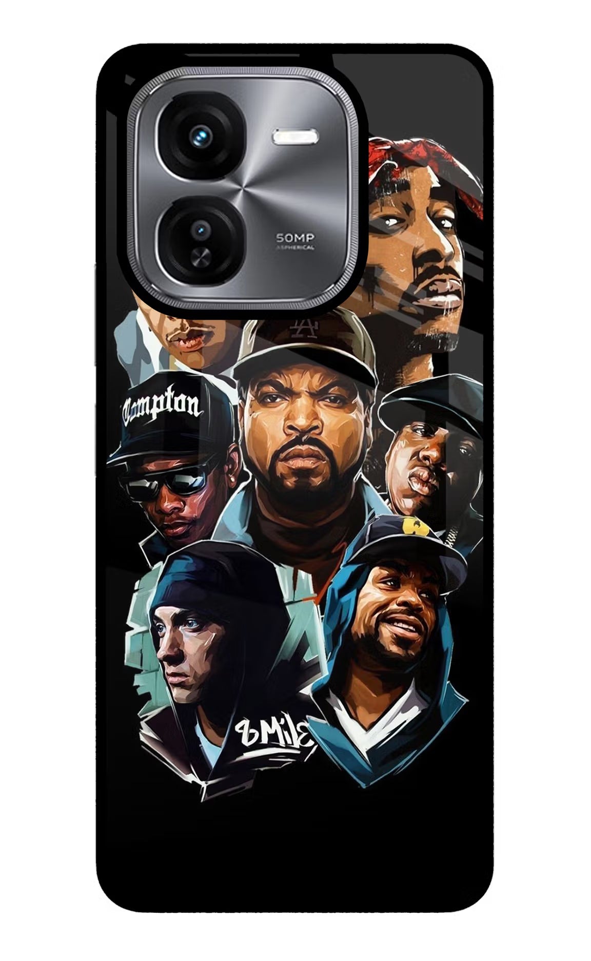 Rappers iQOO Z9X Glass Case - Rappers iQOO Z9X Glass Case Rappers iQOO Z9X Glass Case