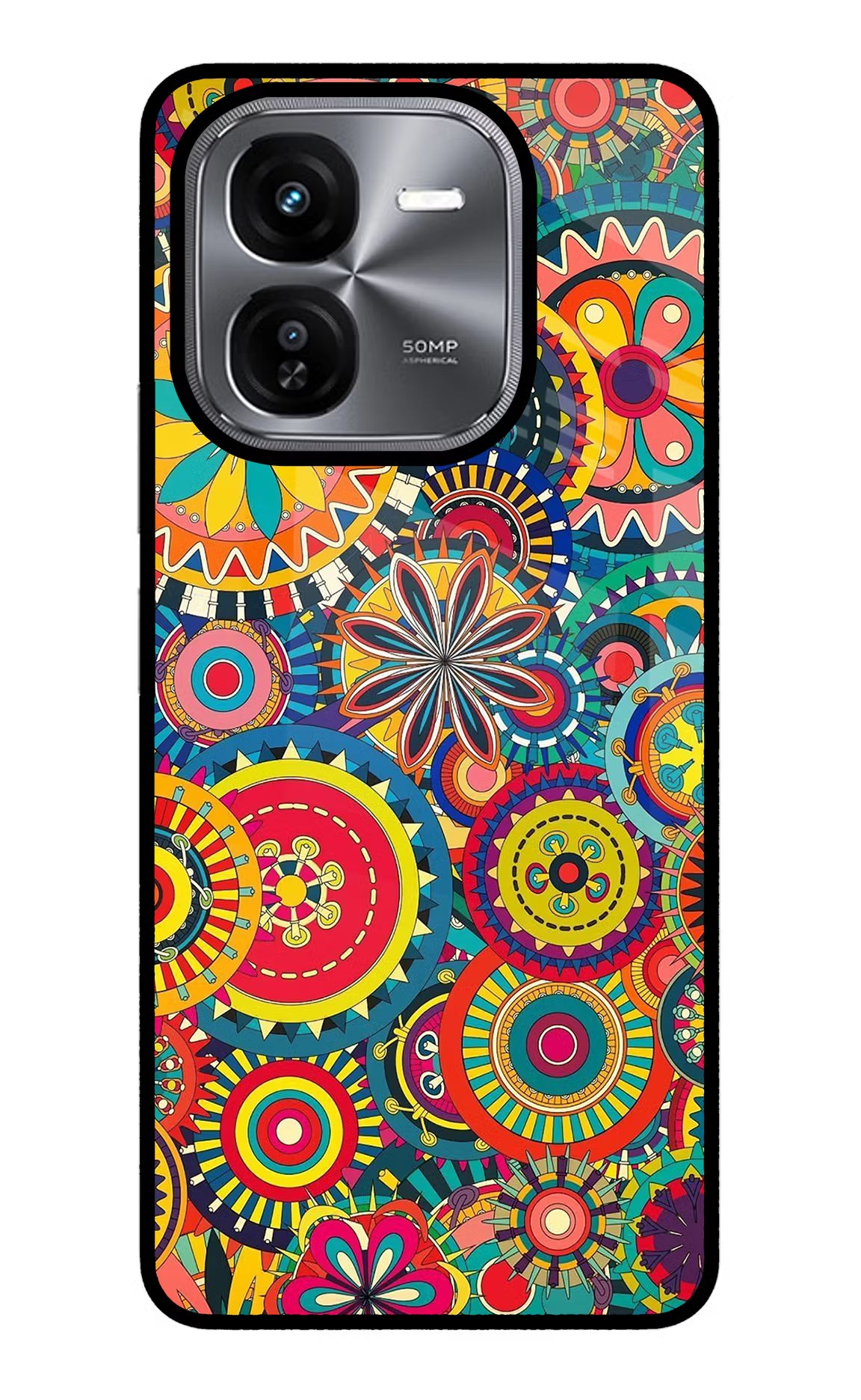 Gol Gol Art iQOO Z9X Glass Case Back Cover by Casekaro