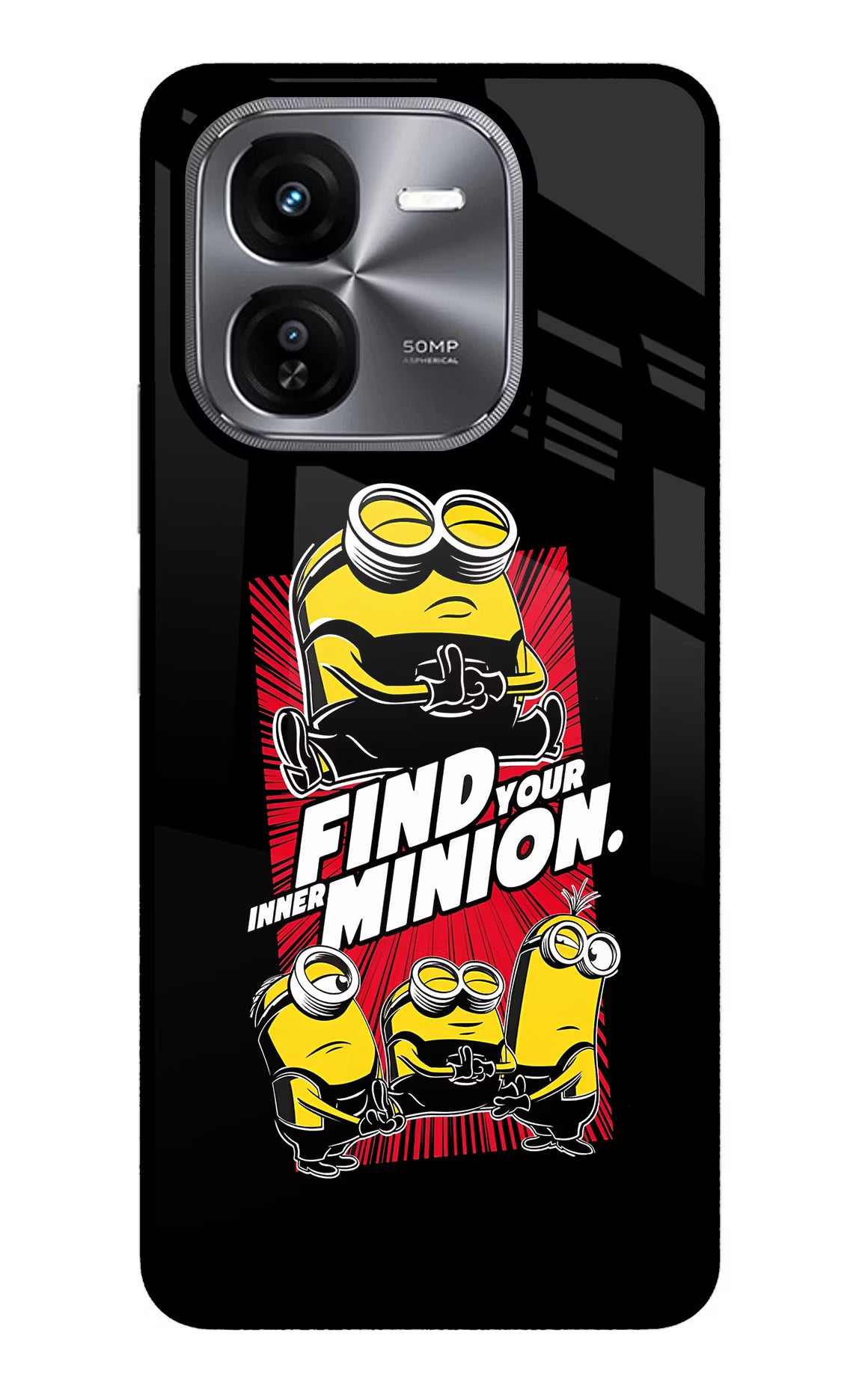 Find your inner Minion iQOO Z9X Glass Case - Find your inner Minion iQOO Z9X Glass Case Find your inner Minion iQOO Z9X Glass Case