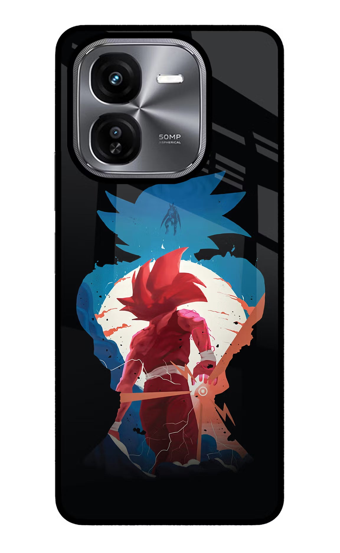 Goku iQOO Z9X Glass Case Back Cover by Casekaro
