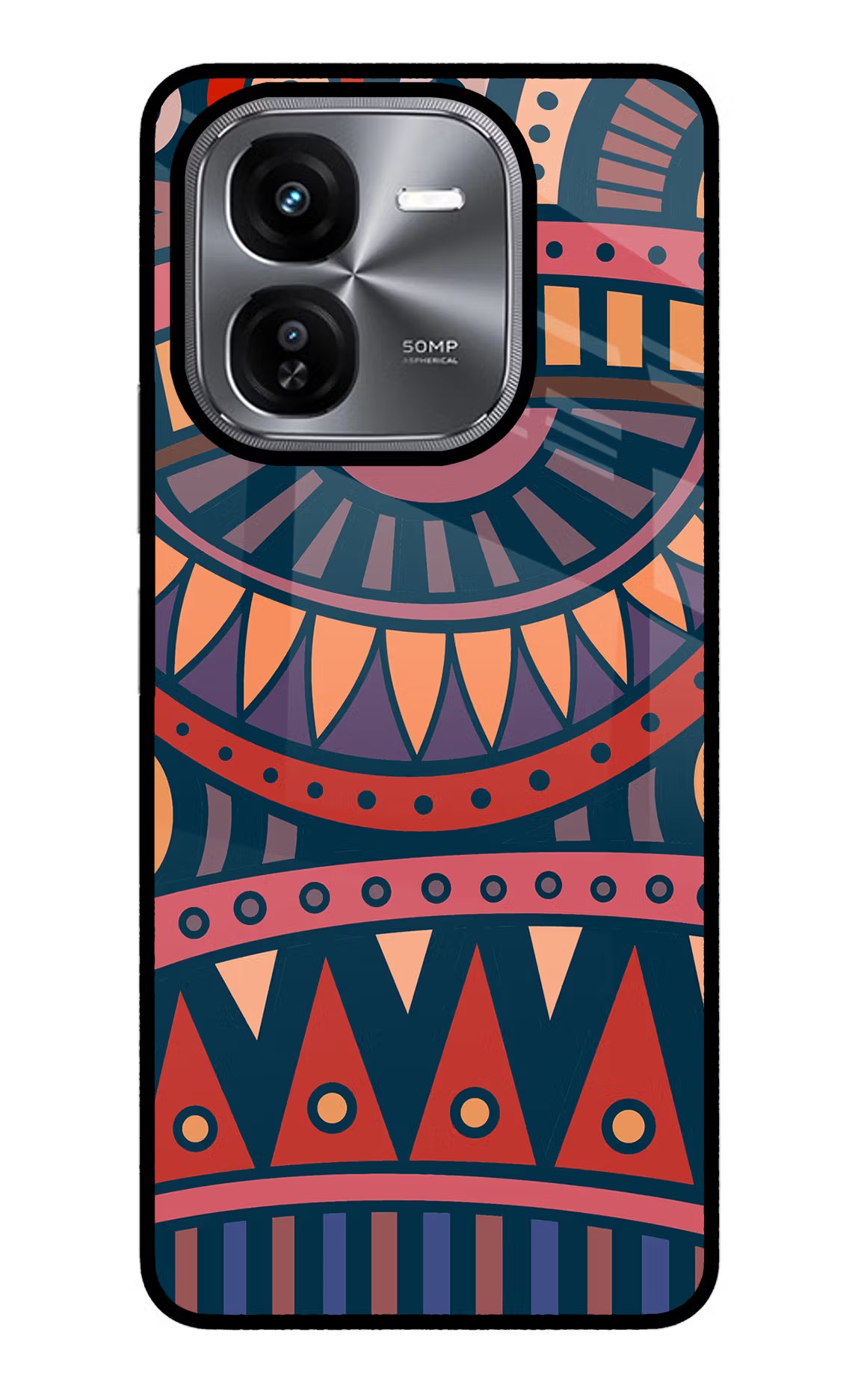 African Culture Design iQOO Z9X Glass Case - African Culture Design iQOO Z9X Glass Case African Culture Design iQOO Z9X Glass Case