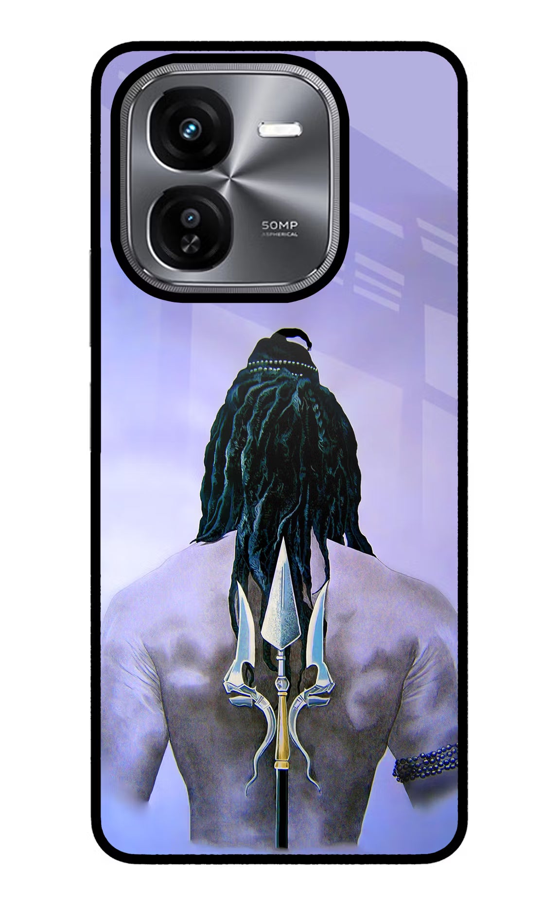 Shiva iQOO Z9X Glass Case Back Cover by Casekaro