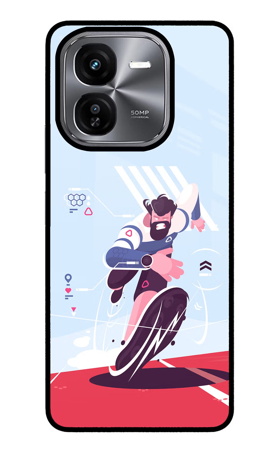 Run Pro iQOO Z9X Glass Case - Run Pro iQOO Z9X Glass Case Run Pro iQOO Z9X Glass Case