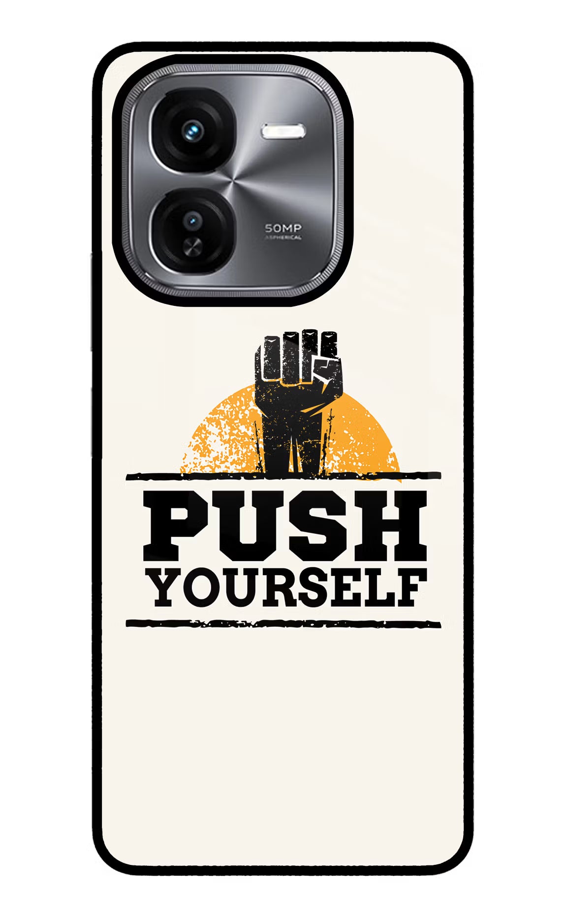 Push Yourself iQOO Z9X Glass Case - Push Yourself iQOO Z9X Glass Case Push Yourself iQOO Z9X Glass Case