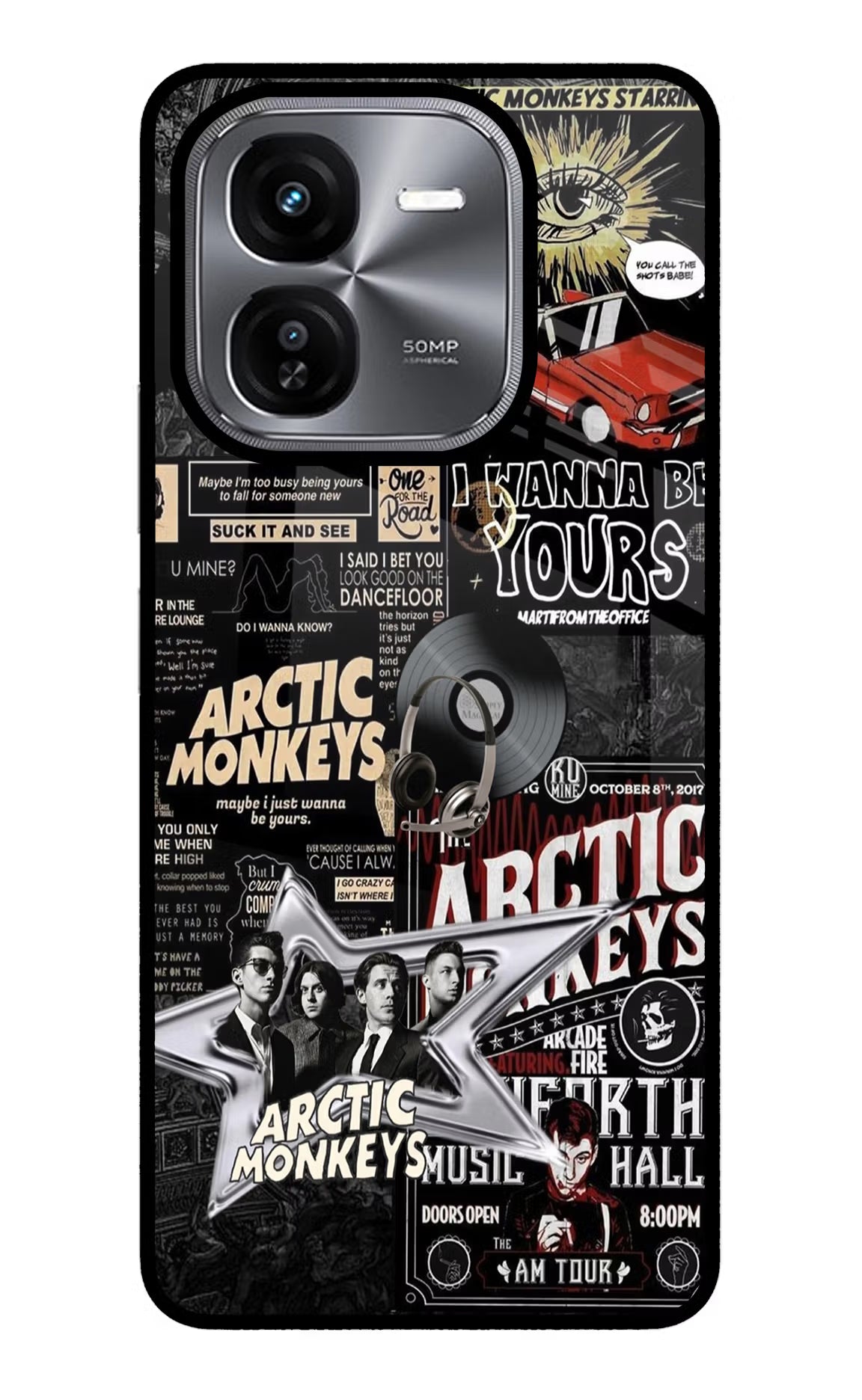 Arctic Monkeys iQOO Z9X Glass Case Back Cover by Casekaro