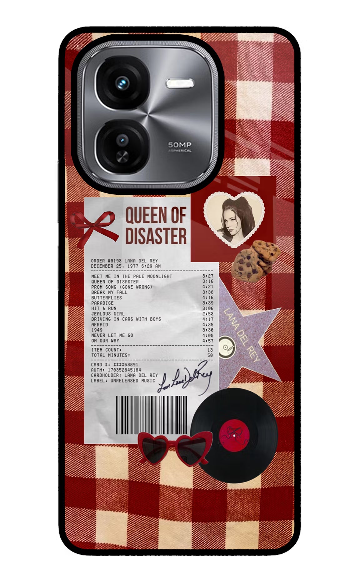 Queen of Disaster iQOO Z9X Glass Case - Queen of Disaster iQOO Z9X Glass Case Queen of Disaster iQOO Z9X Glass Case