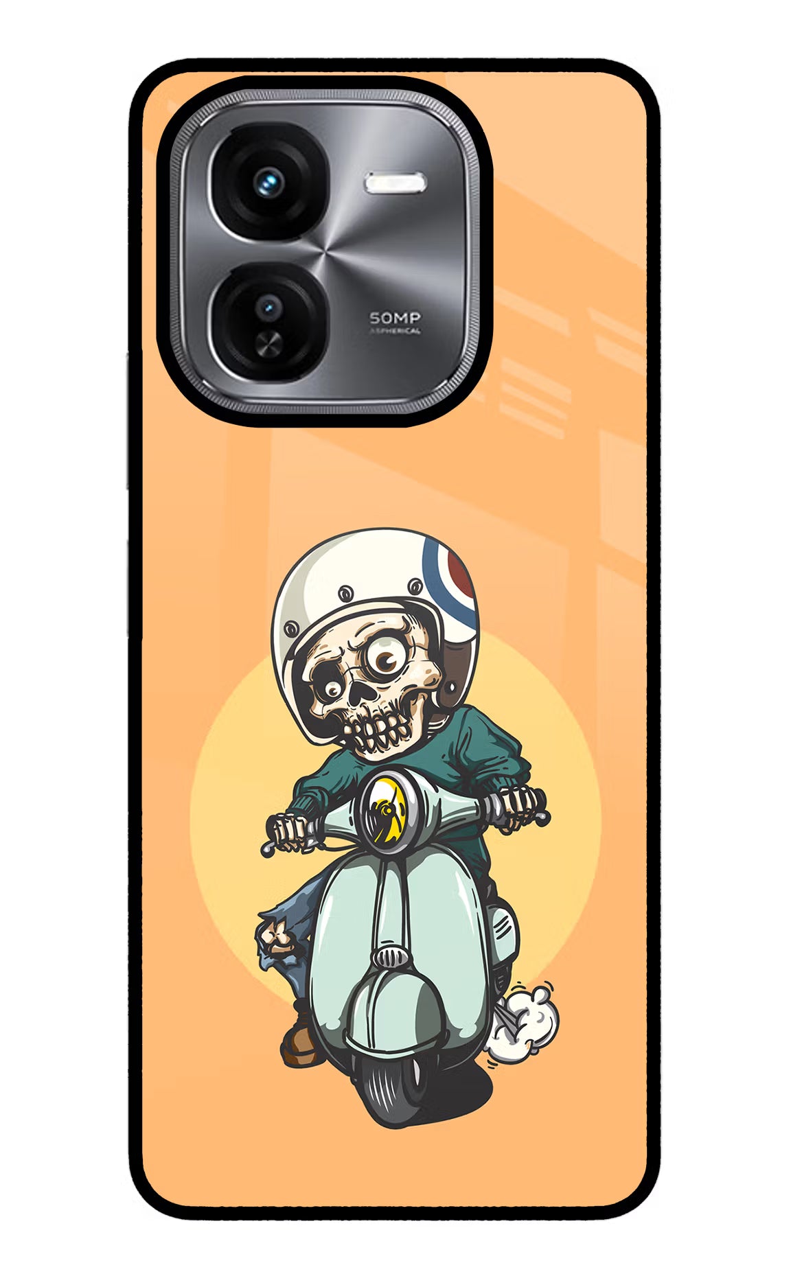 Undead Biker iQOO Z9X Glass Case - Undead Biker iQOO Z9X Glass Case Undead Biker iQOO Z9X Glass Case