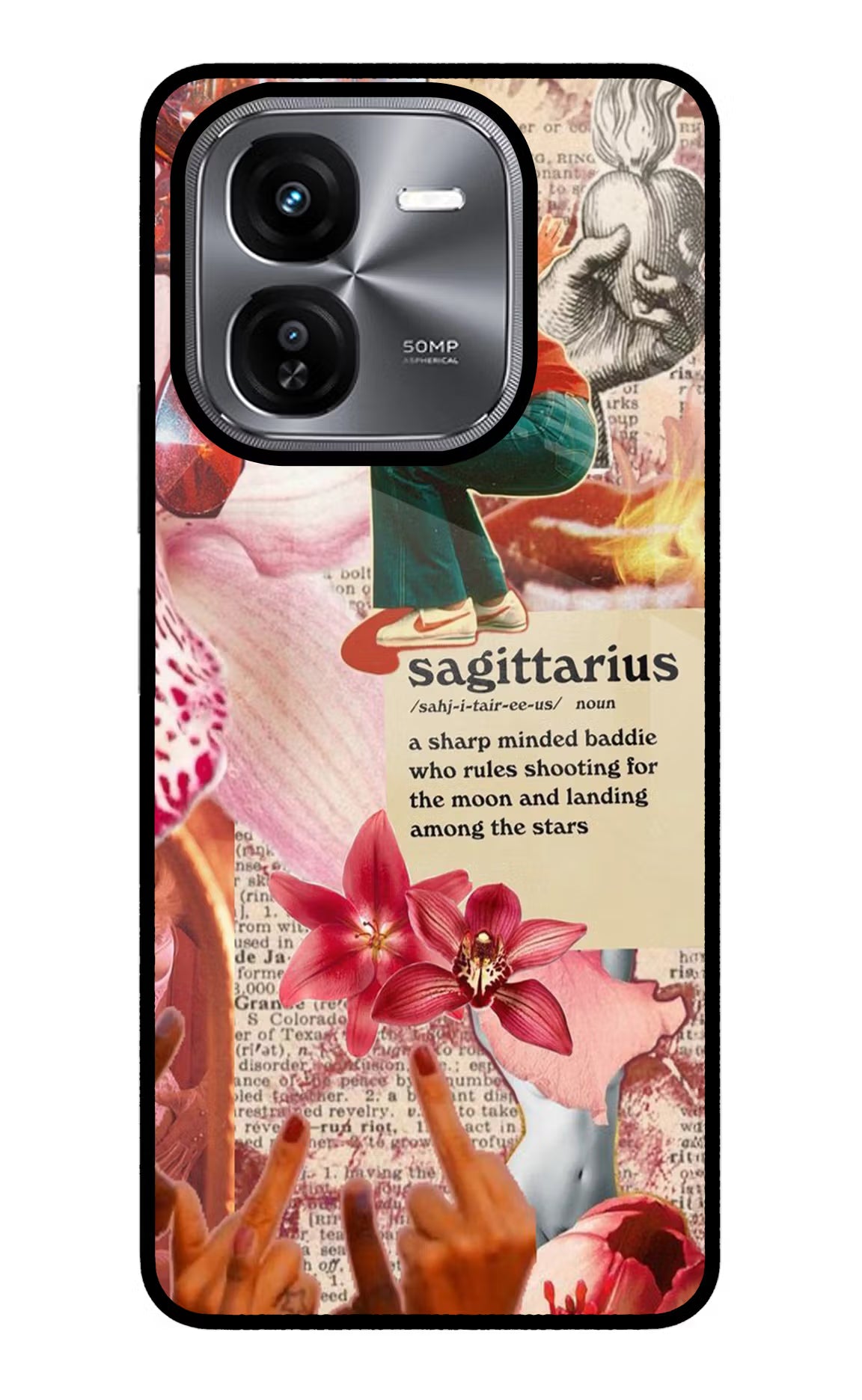 Sagittarius Zodiac iQOO Z9X Back Cover - Sagittarius Zodiac iQOO Z9X Glass Case Back Cover by Casekaro Sagittarius Zodiac iQOO Z9X Glass Case Back Cover by Casekaro