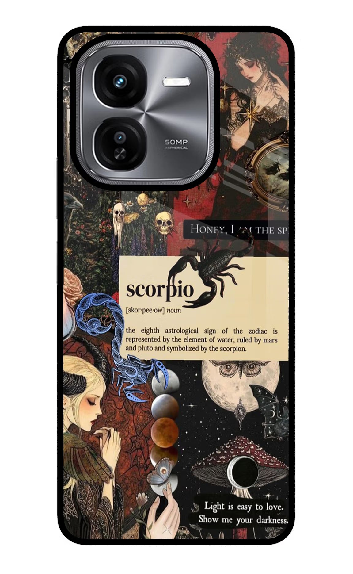 Scorpio Zodiac iQOO Z9X Back Cover - Scorpio Zodiac iQOO Z9X Glass Case Back Cover by Casekaro Scorpio Zodiac iQOO Z9X Glass Case Back Cover by Casekaro