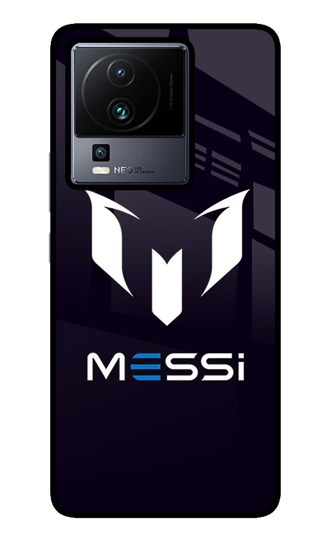 Messi Logo iQOO Neo 7 Glass Case - Messi Logo iQOO Neo 7 Glass Case Messi Logo iQOO Neo 7 Glass Case
