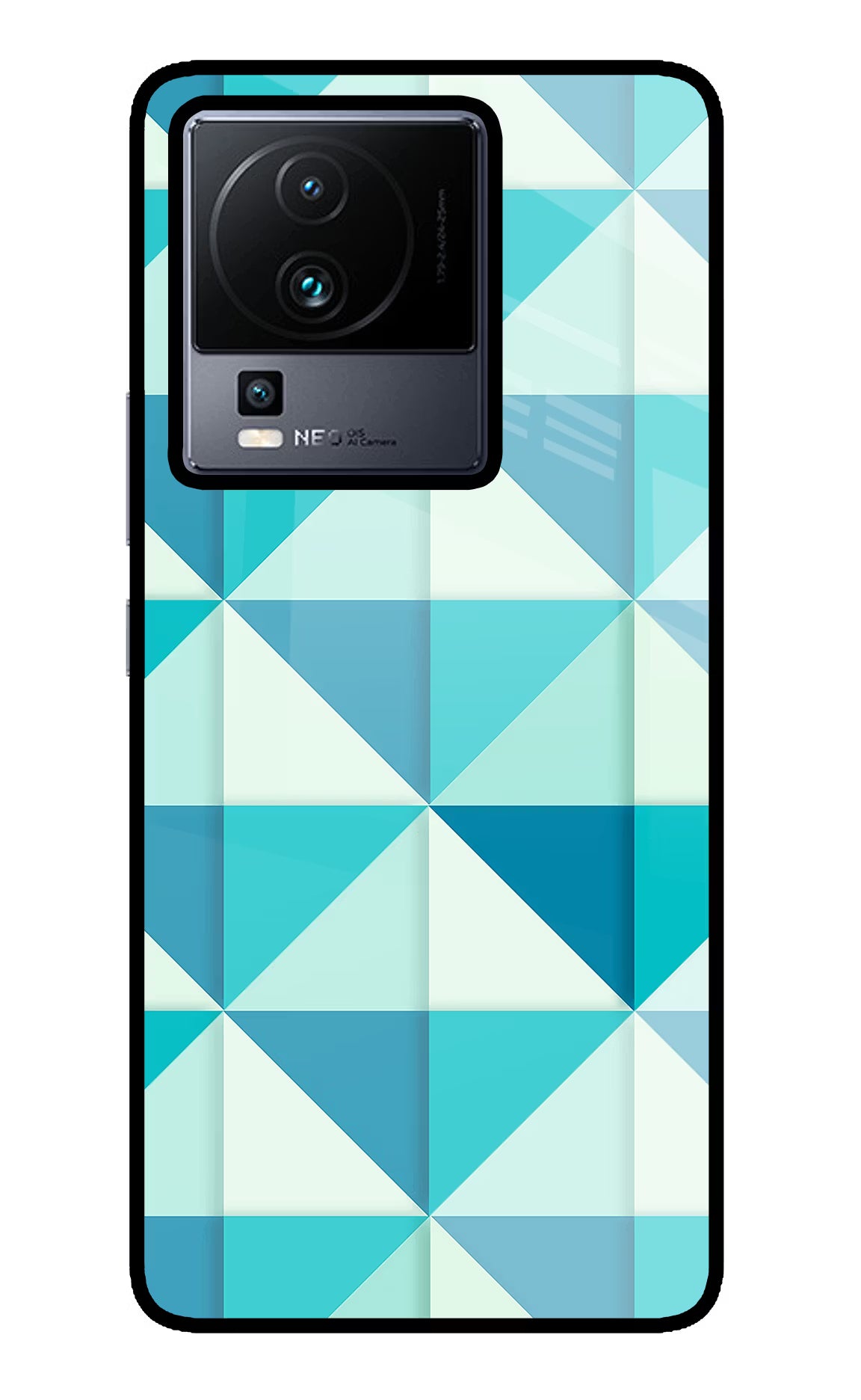 Abstract iQOO Neo 7 Glass Case Back Cover by Casekaro