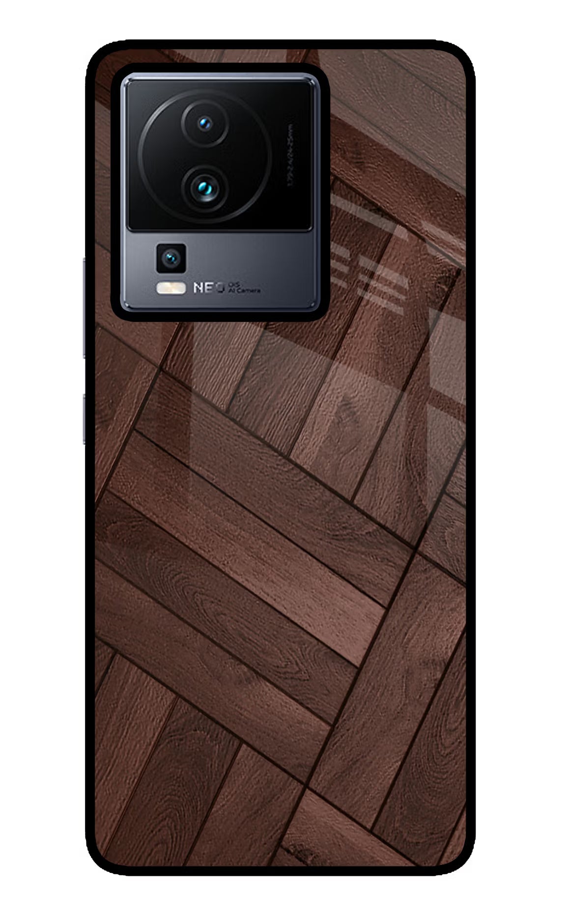 Wooden Texture Design iQOO Neo 7 Glass Case - Wooden Texture Design iQOO Neo 7 Glass Case Wooden Texture Design iQOO Neo 7 Glass Case