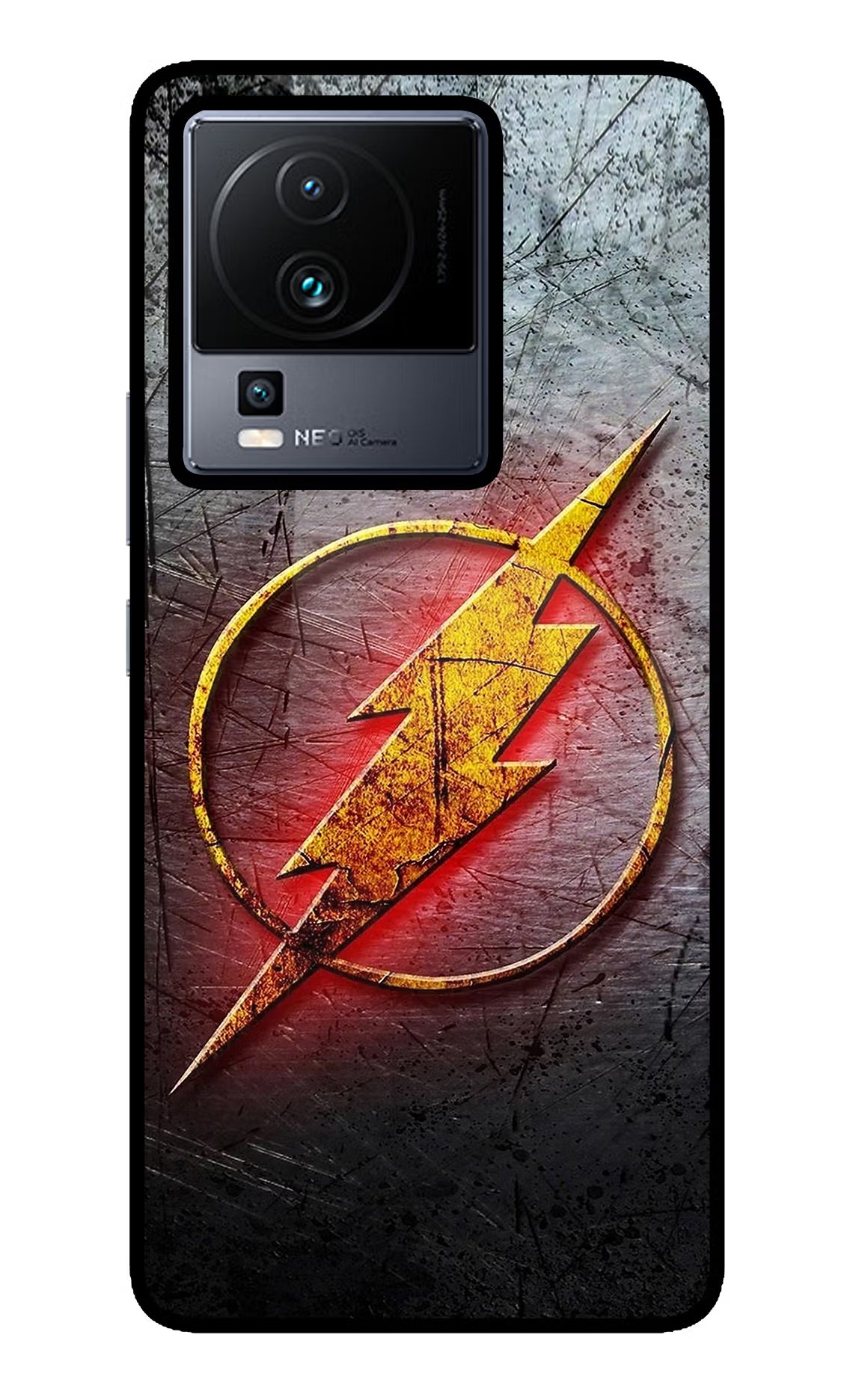 Flash iQOO Neo 7 Glass Case Back Cover by Casekaro
