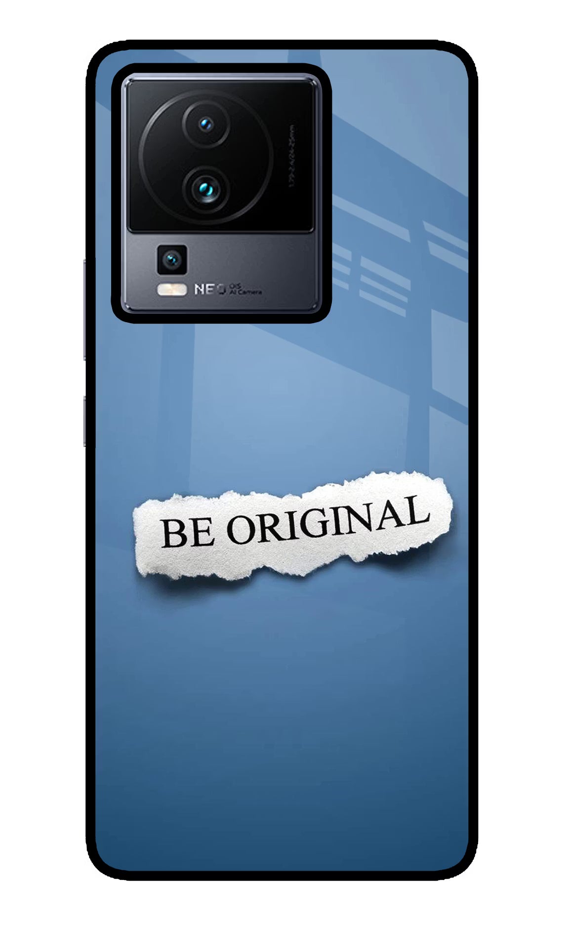 Be Original iQOO Neo 7 Glass Case Back Cover by Casekaro