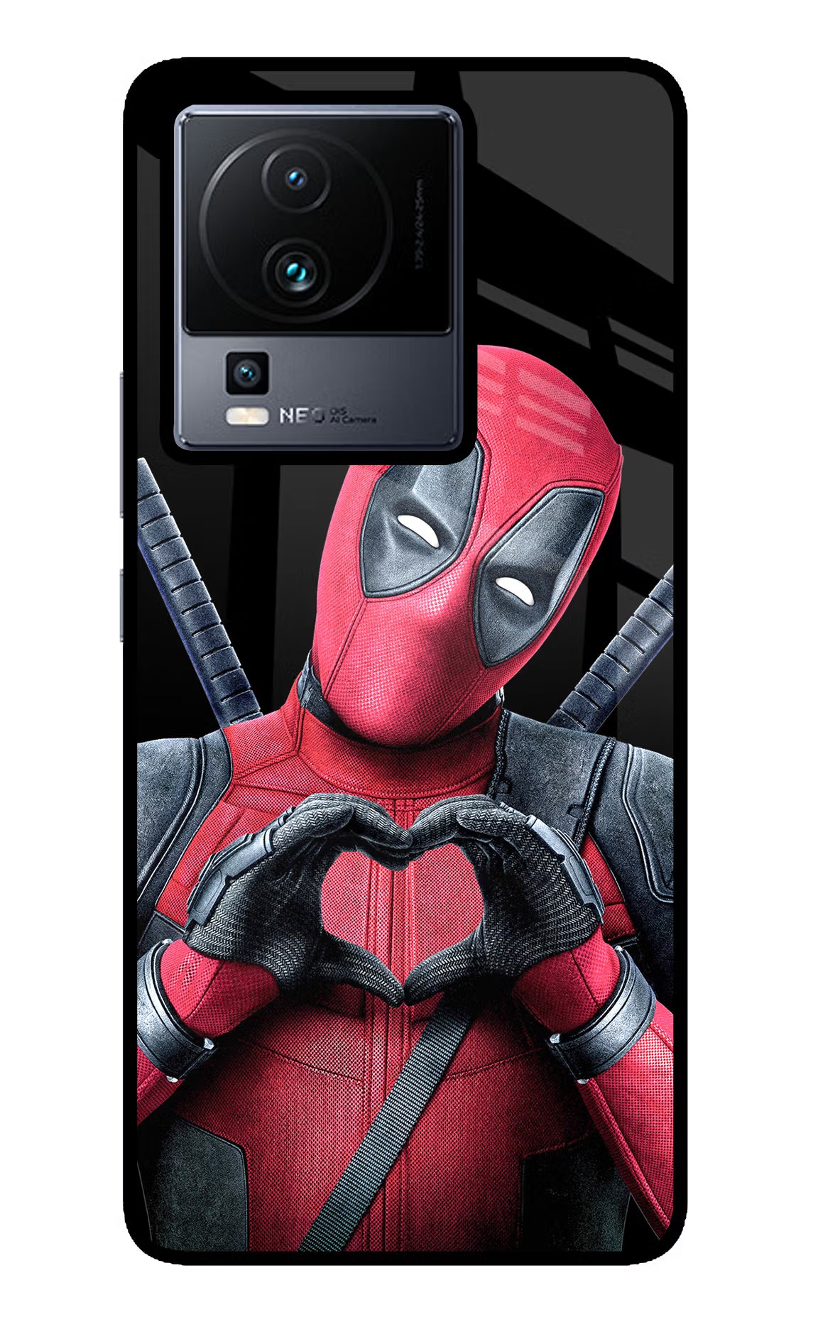 Deadpool iQOO Neo 7 Glass Case - Deadpool iQOO Neo 7 Glass Case Deadpool iQOO Neo 7 Glass Case