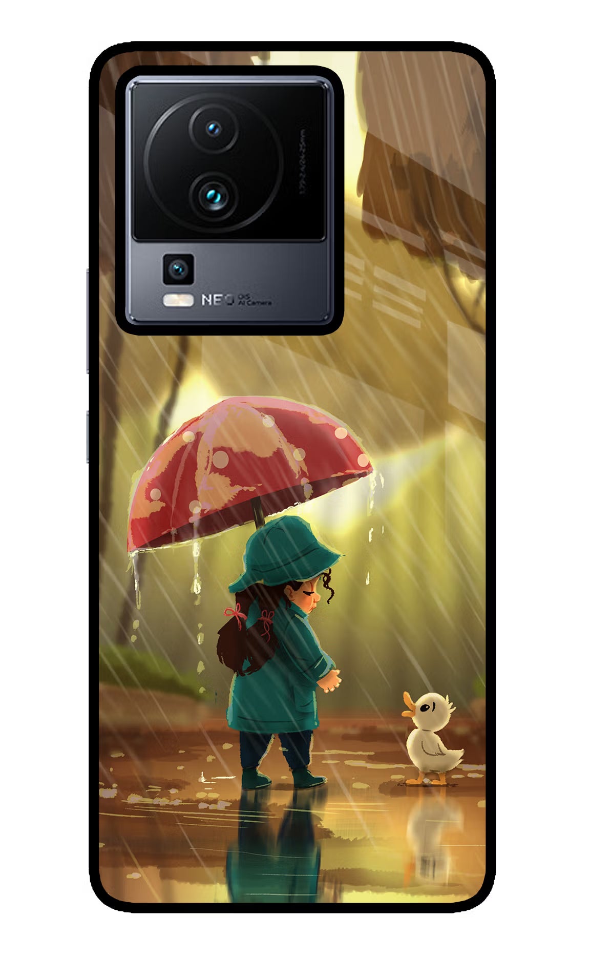Rainy Day iQOO Neo 7 Glass Case - Rainy Day iQOO Neo 7 Glass Case Rainy Day iQOO Neo 7 Glass Case