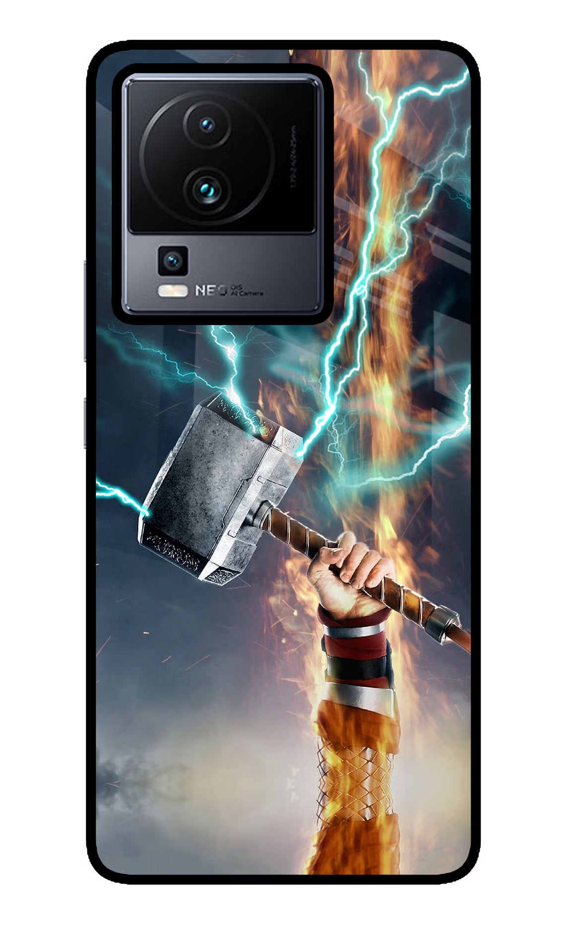 Thor Hammer Mjolnir iQOO Neo 7 Glass Case - Thor Hammer Mjolnir iQOO Neo 7 Glass Case Thor Hammer Mjolnir iQOO Neo 7 Glass Case