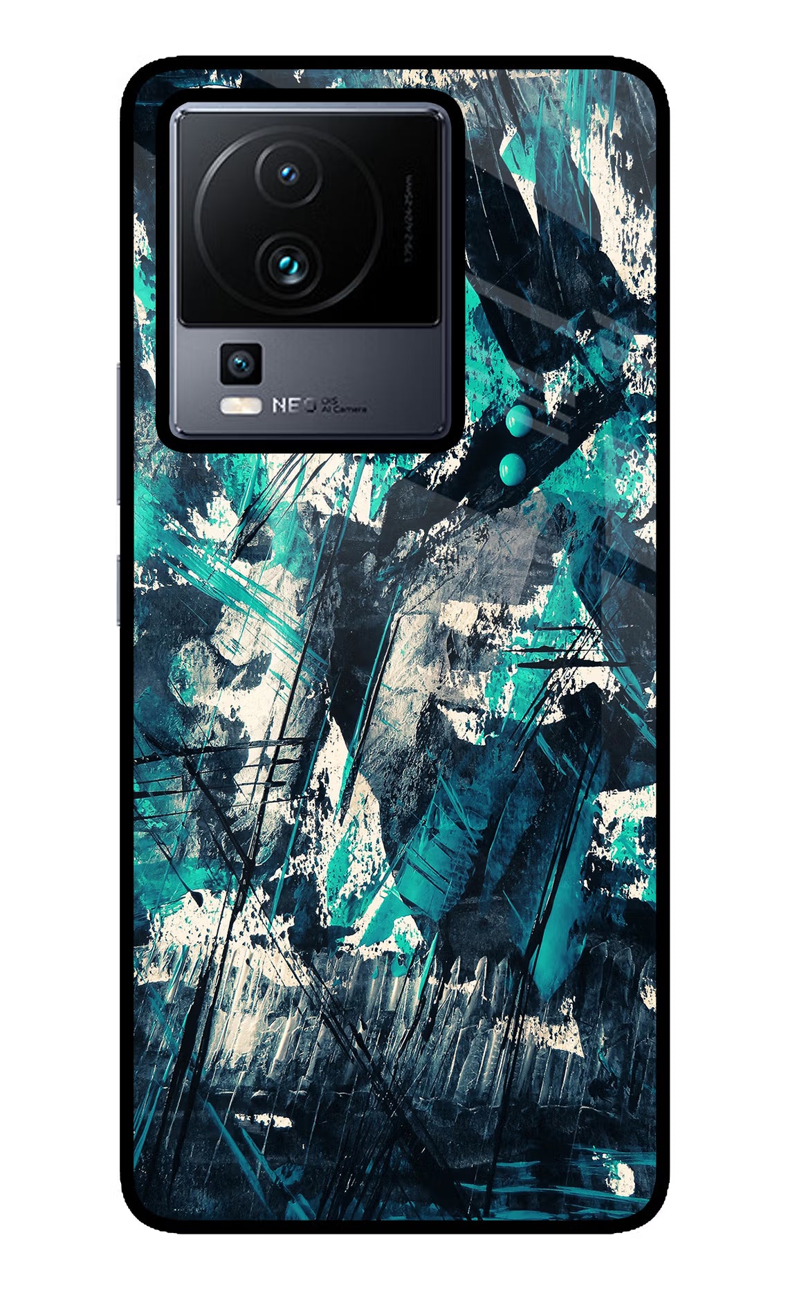 Artwork iQOO Neo 7 Glass Case Back Cover by Casekaro