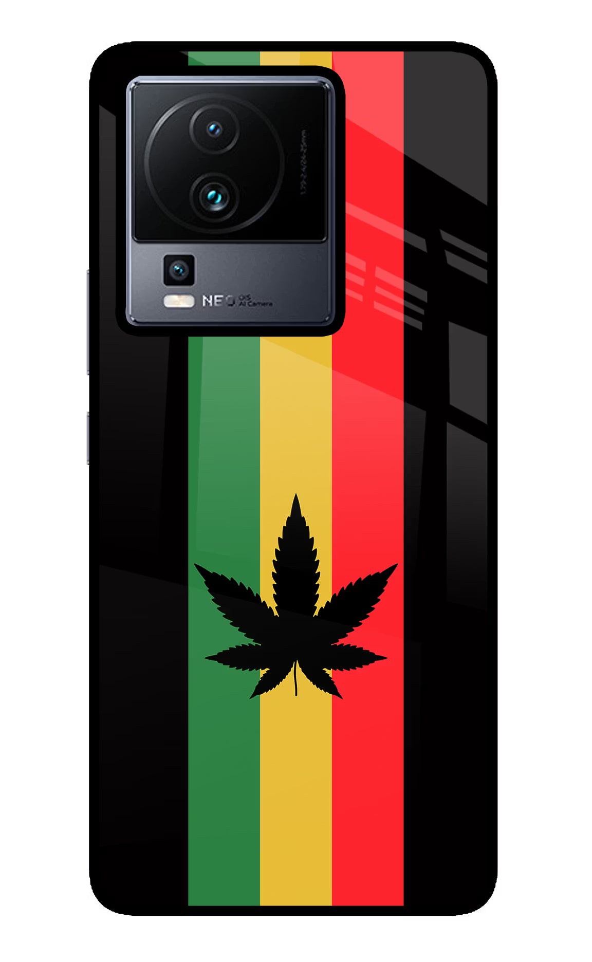 Weed Flag iQOO Neo 7 Glass Case - Weed Flag iQOO Neo 7 Glass Case Weed Flag iQOO Neo 7 Glass Case
