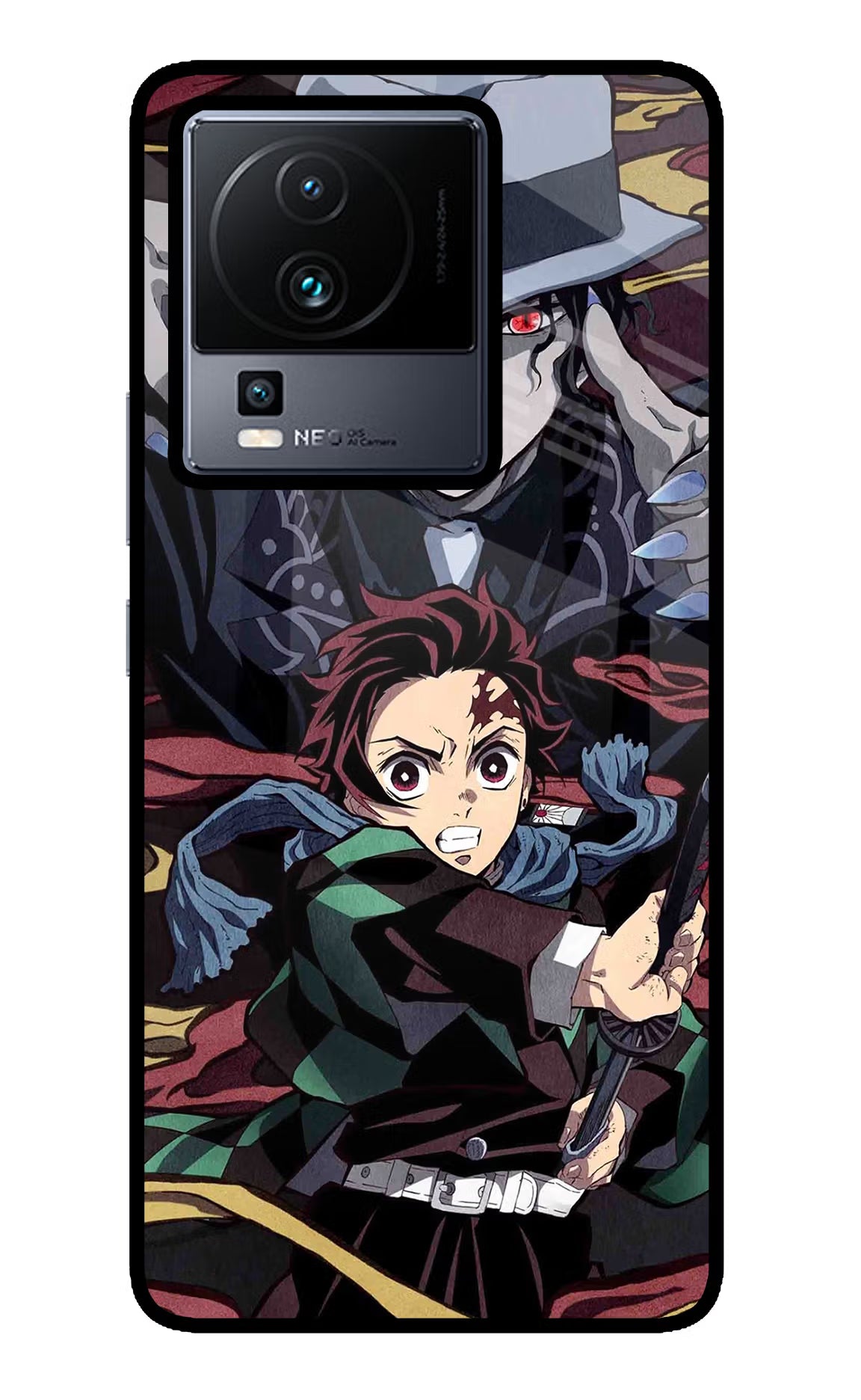 Demon Slayer iQOO Neo 7 Glass Case - Demon Slayer iQOO Neo 7 Glass Case Demon Slayer iQOO Neo 7 Glass Case