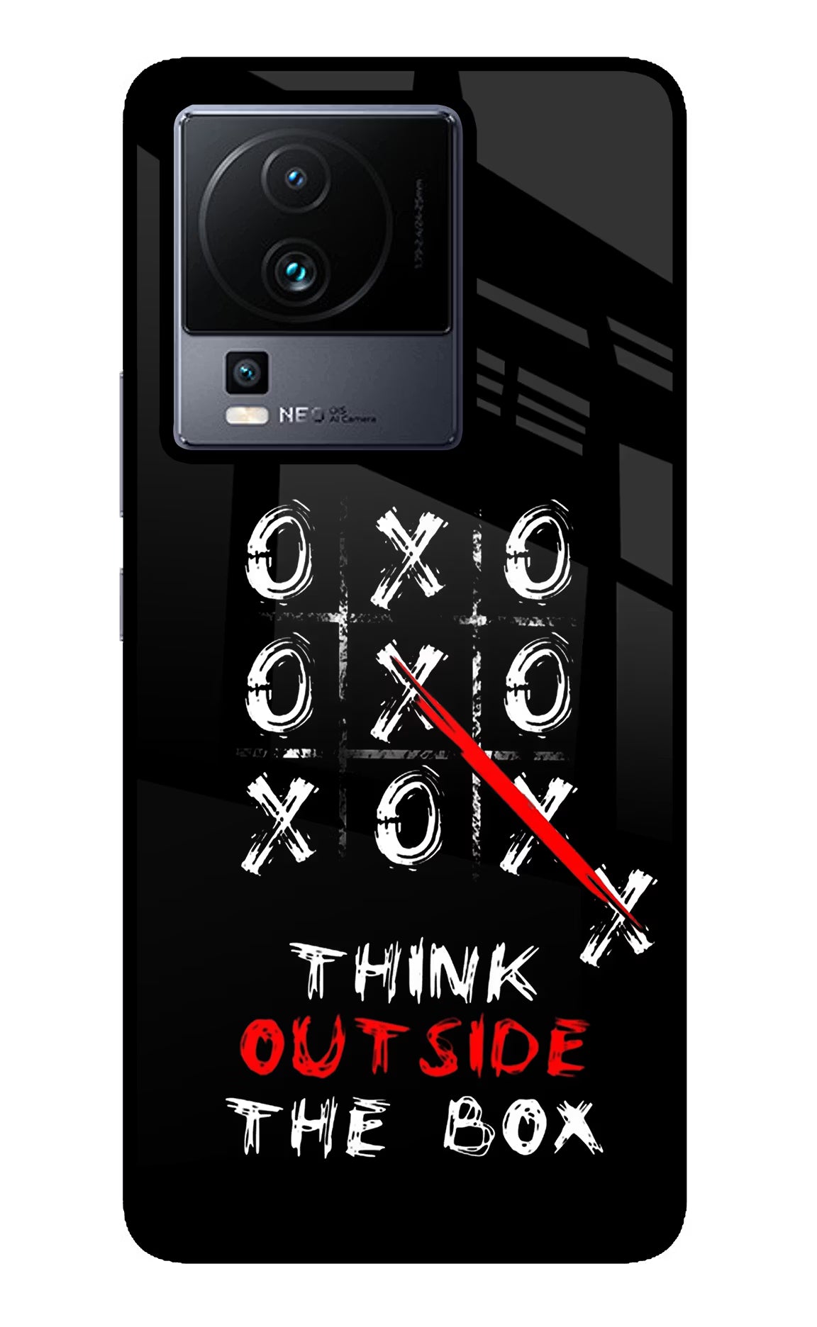 Think out of the BOX iQOO Neo 7 Glass Case - Think out of the BOX iQOO Neo 7 Glass Case Think out of the BOX iQOO Neo 7 Glass Case