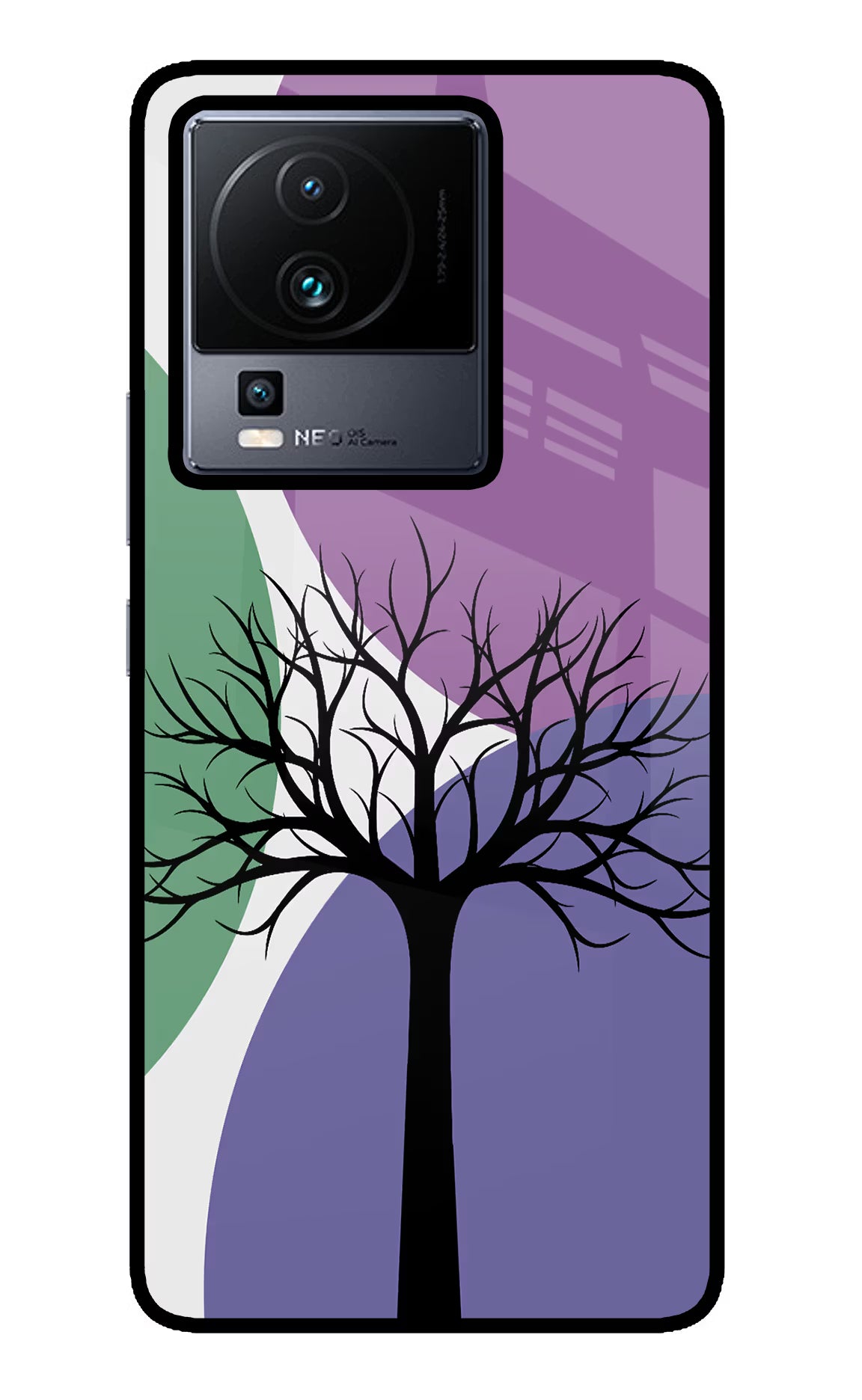 Tree Art iQOO Neo 7 Glass Case - Tree Art iQOO Neo 7 Glass Case Tree Art iQOO Neo 7 Glass Case