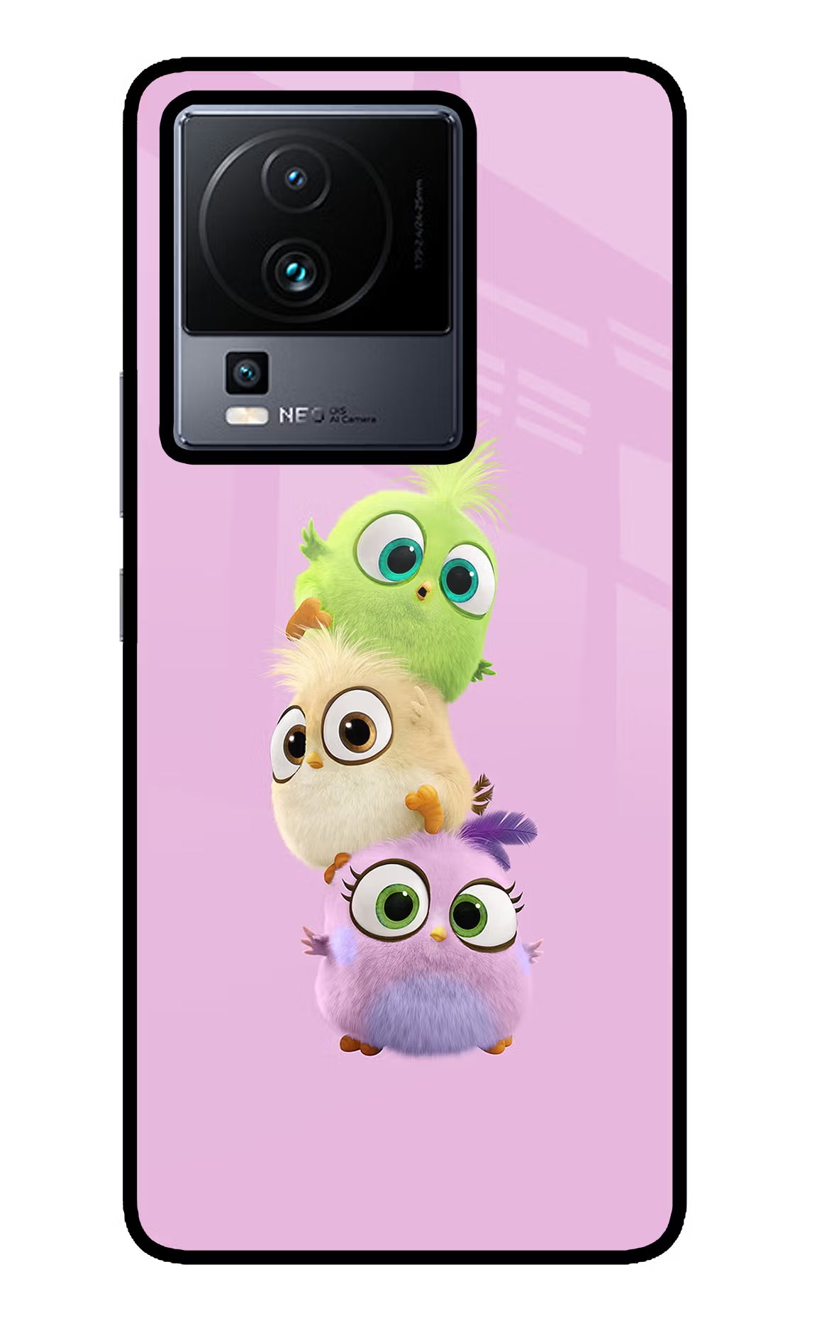 Cute Little Birds iQOO Neo 7 Glass Case - Cute Little Birds iQOO Neo 7 Glass Case Cute Little Birds iQOO Neo 7 Glass Case