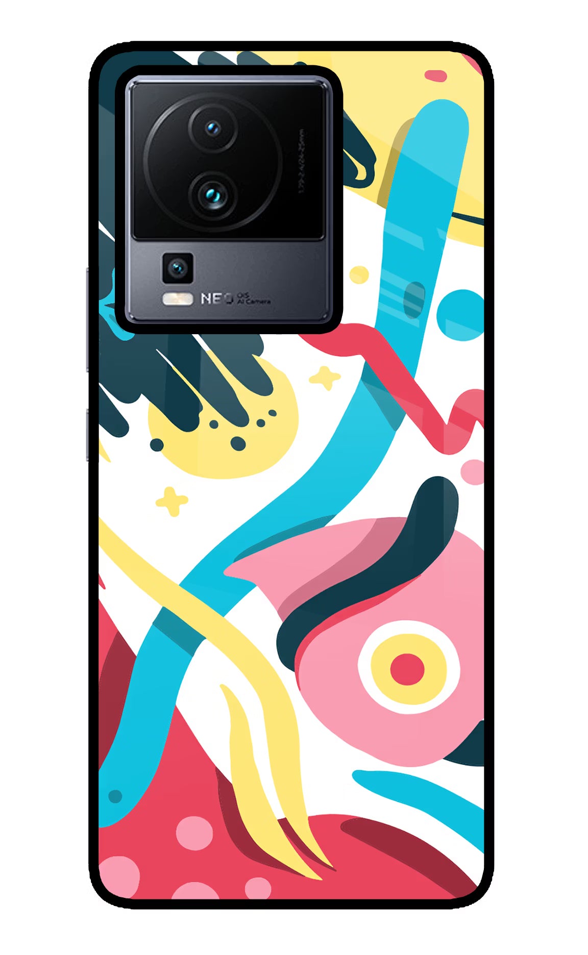 Trippy iQOO Neo 7 Glass Case Back Cover by Casekaro