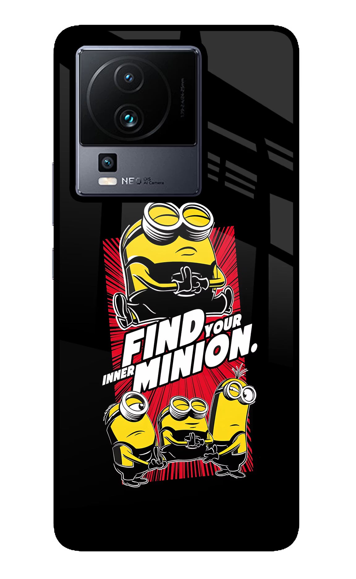Find your inner Minion iQOO Neo 7 Glass Case - Find your inner Minion iQOO Neo 7 Glass Case Find your inner Minion iQOO Neo 7 Glass Case