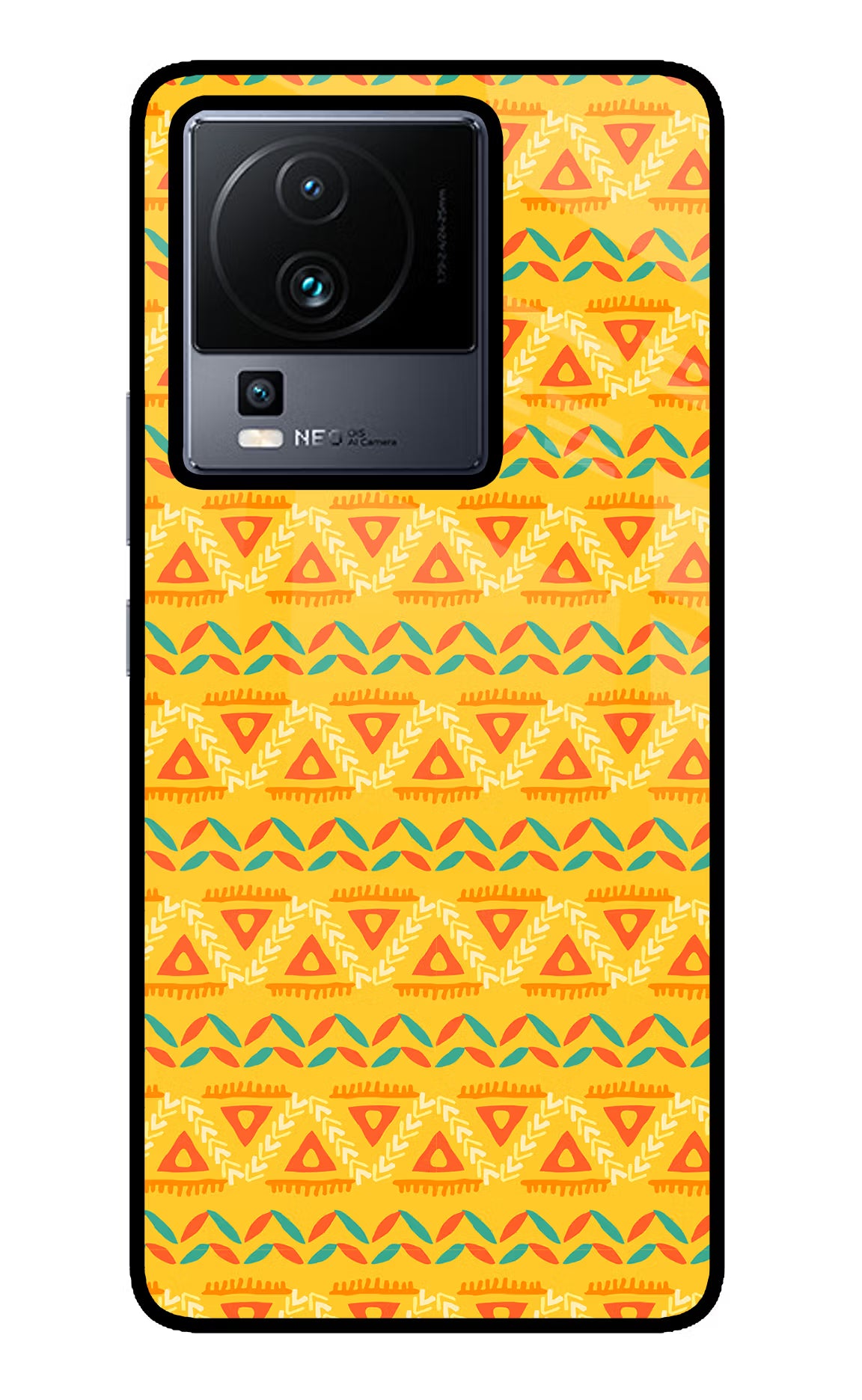 Tribal Pattern iQOO Neo 7 Glass Case - Tribal Pattern iQOO Neo 7 Glass Case Tribal Pattern iQOO Neo 7 Glass Case