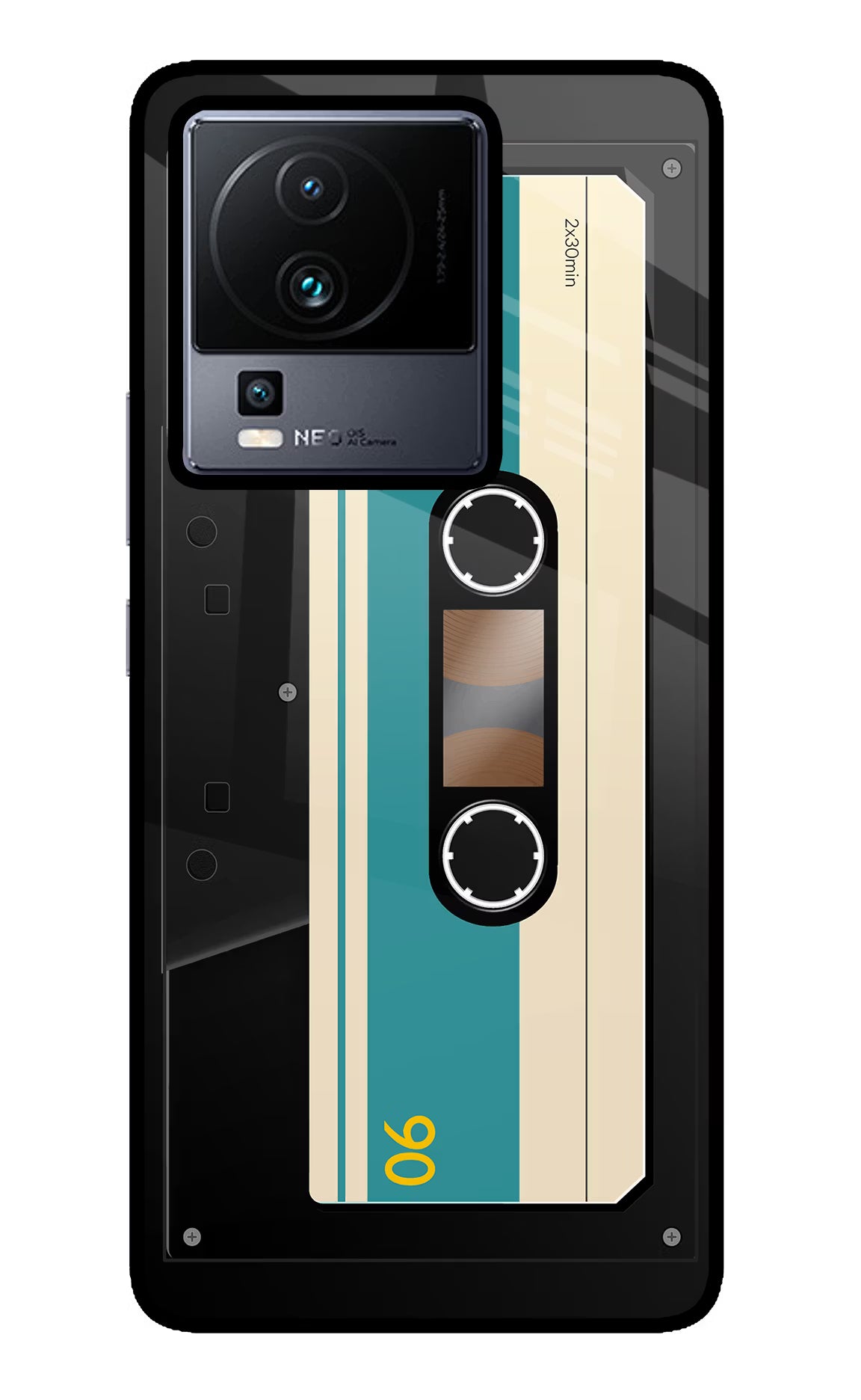 Cassette iQOO Neo 7 Glass Case - Cassette iQOO Neo 7 Glass Case Cassette iQOO Neo 7 Glass Case