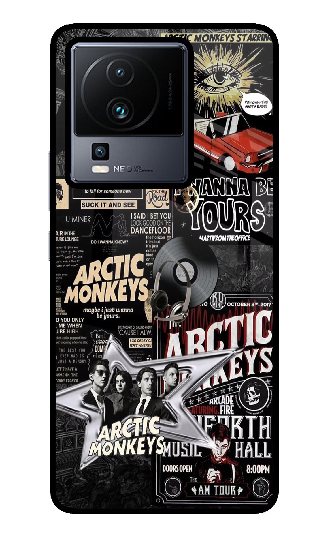 Arctic Monkeys iQOO Neo 7 Glass Case - Arctic Monkeys iQOO Neo 7 Glass Case Arctic Monkeys iQOO Neo 7 Glass Case